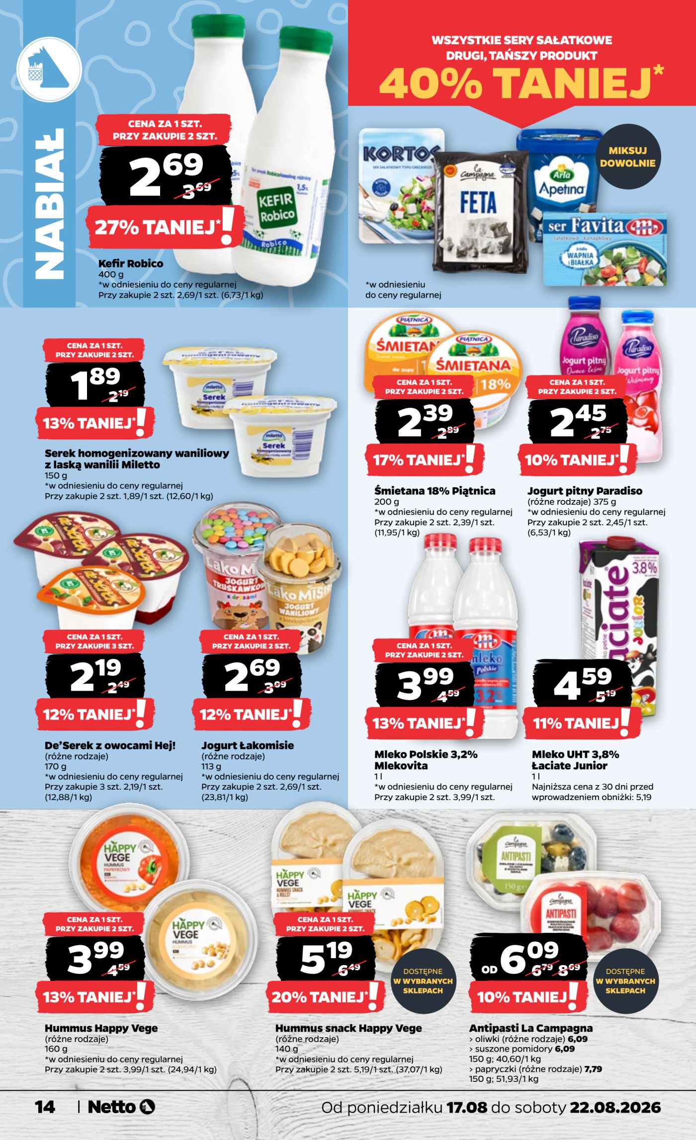 netto - Nowa gazetka Netto - Food ważna od 17.08.2026 do 22.08.2026 - page: 14