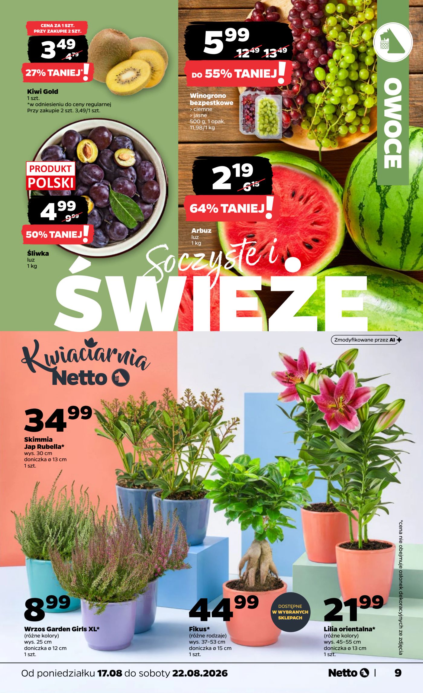 netto - Nowa gazetka Netto - Food ważna od 17.08.2026 do 22.08.2026 - page: 9
