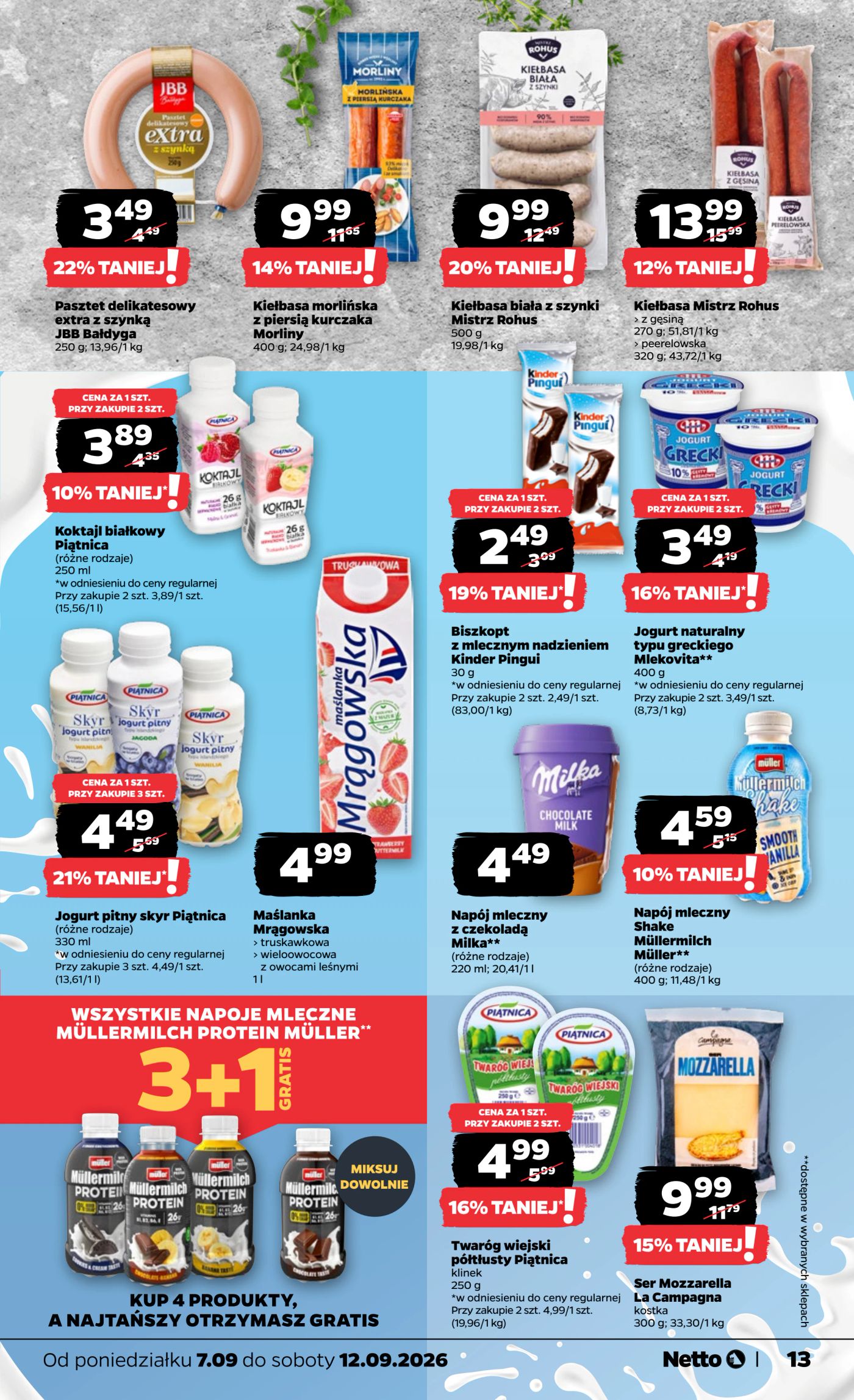 netto - Nowa gazetka Netto ważna od 07.09.2026 do 12.09.2026 - page: 13