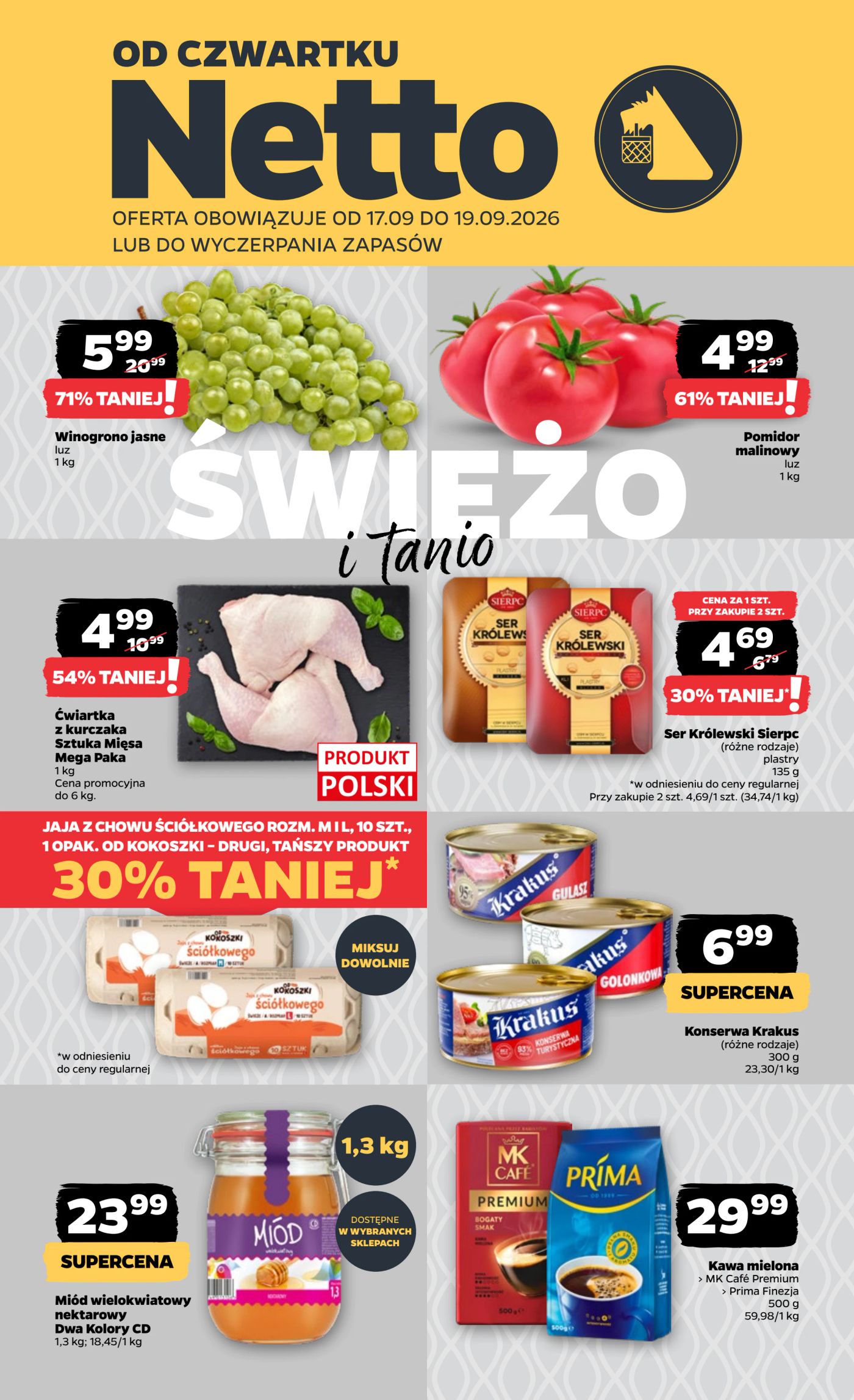 netto - Nowa gazetka Netto - Food ważna od 17.09.2026 do 19.09.2026