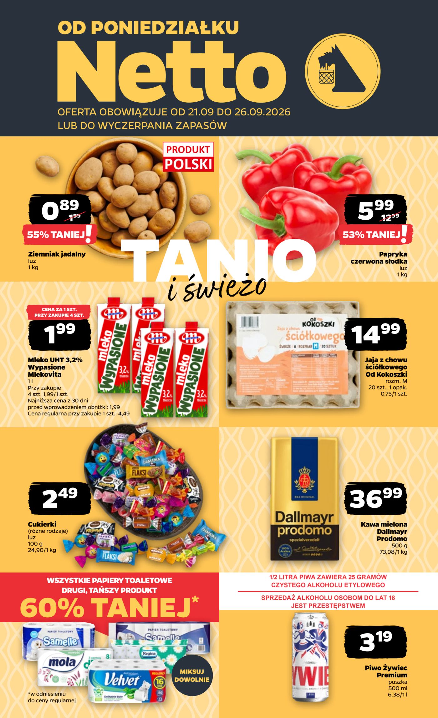 netto - Nowa gazetka Netto - Food ważna od 21.09.2026 do 26.09.2026 - page: 1