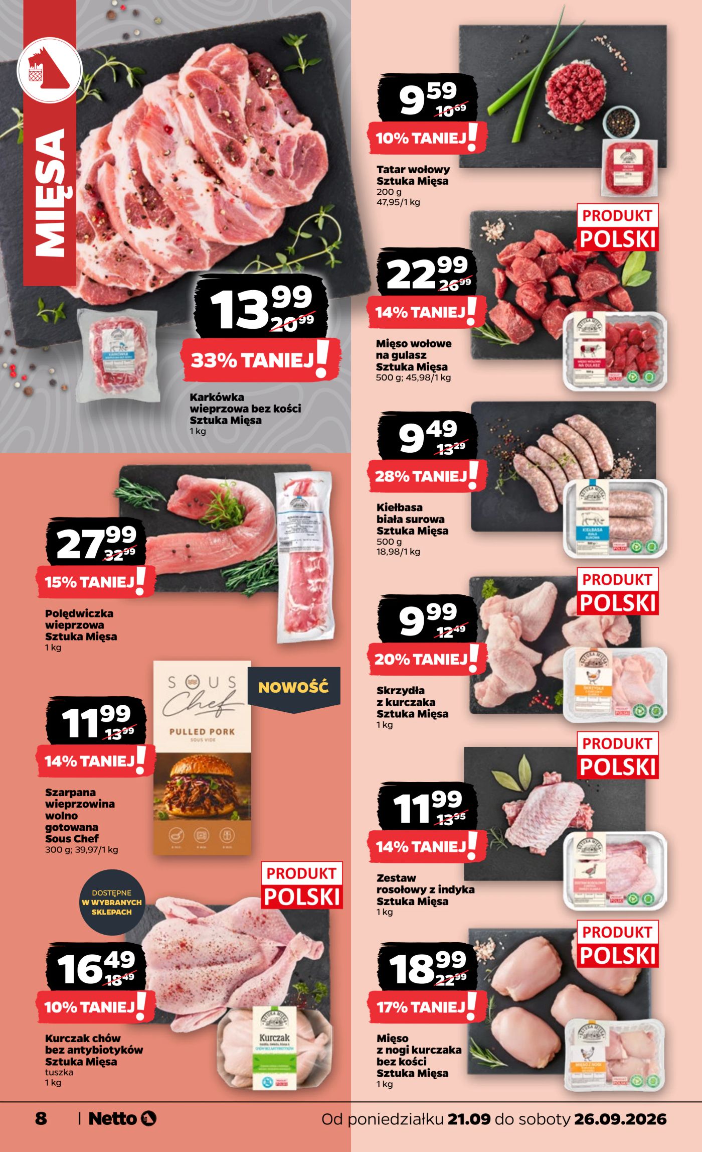 netto - Nowa gazetka Netto - Food ważna od 21.09.2026 do 26.09.2026 - page: 8