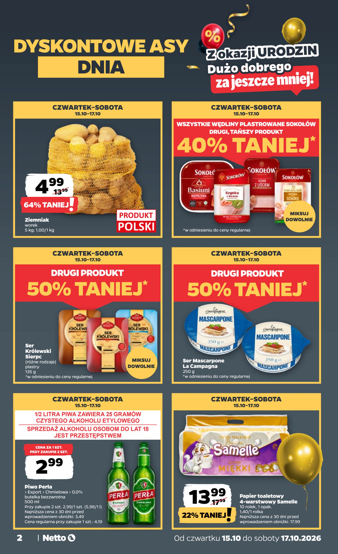 netto - Nowa gazetka Netto - Food ważna od 15.10.2026 do 17.10.2026 - page: 2