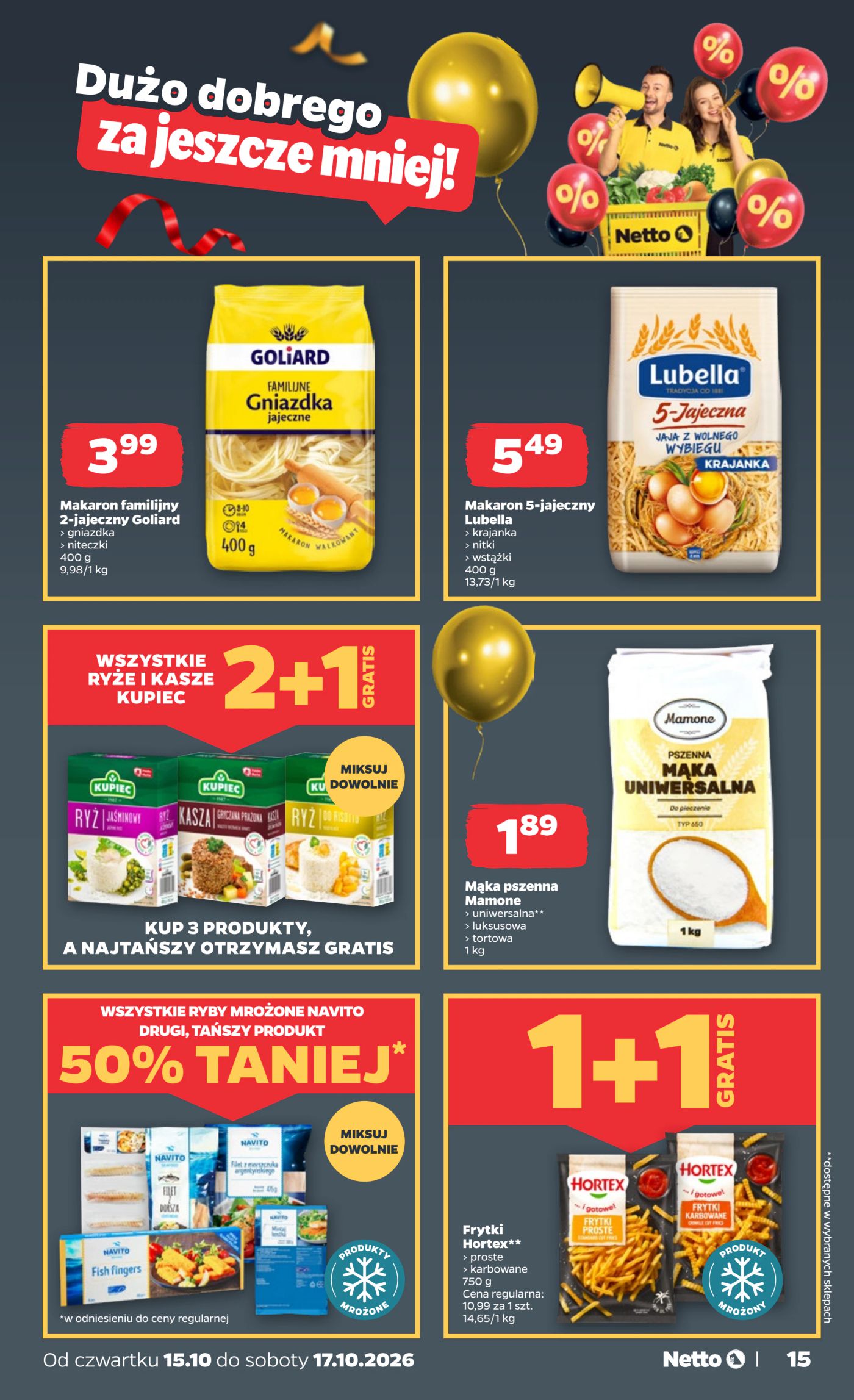 netto - Nowa gazetka Netto - Food ważna od 15.10.2026 do 17.10.2026 - page: 15