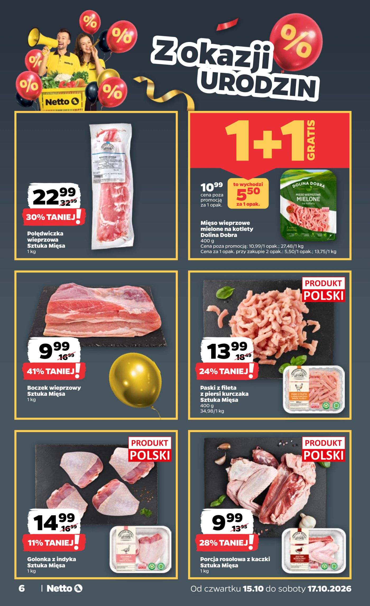 netto - Nowa gazetka Netto - Food ważna od 15.10.2026 do 17.10.2026 - page: 6
