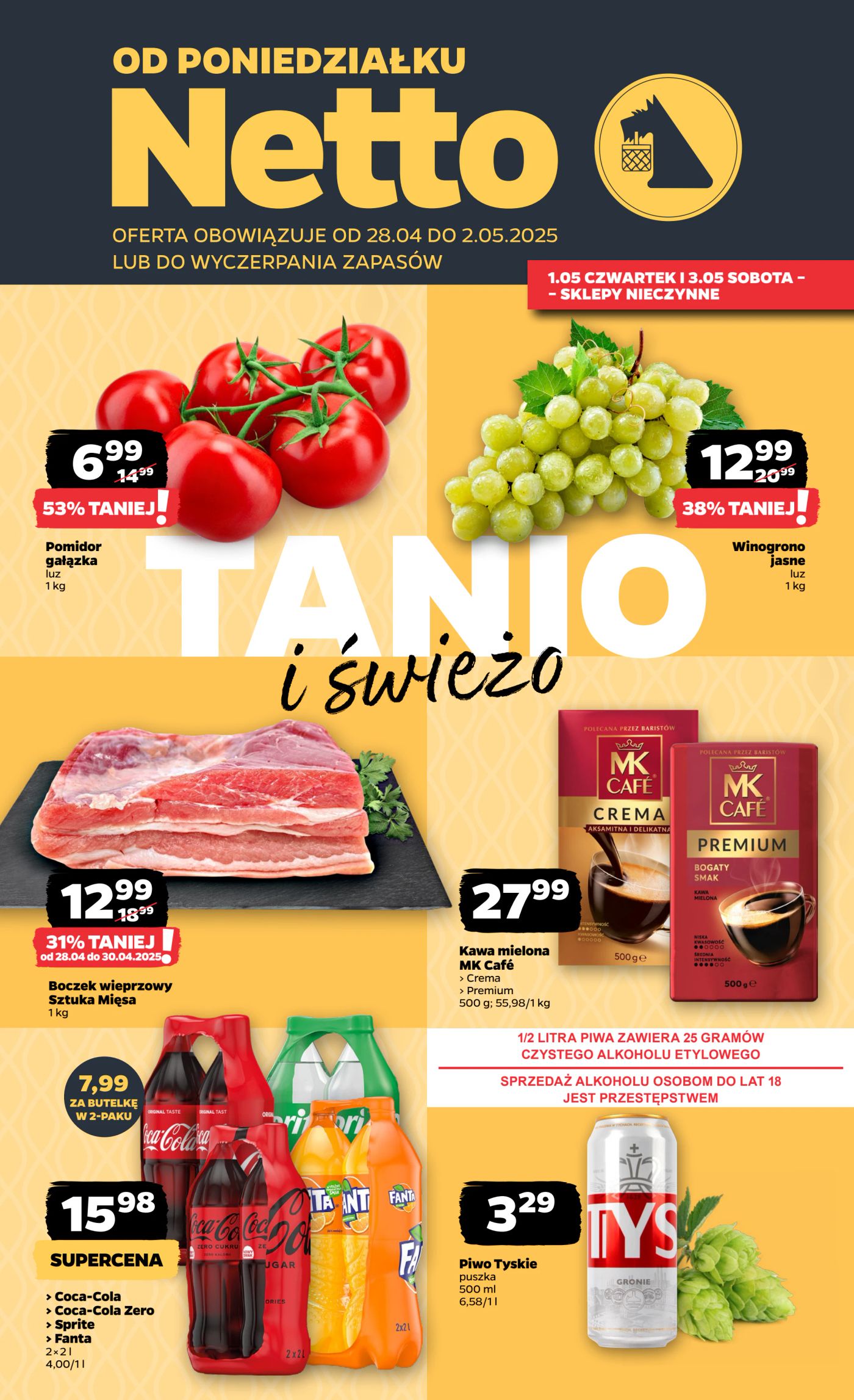 netto - Netto gazetka ważna od 28.04. - 02.05.