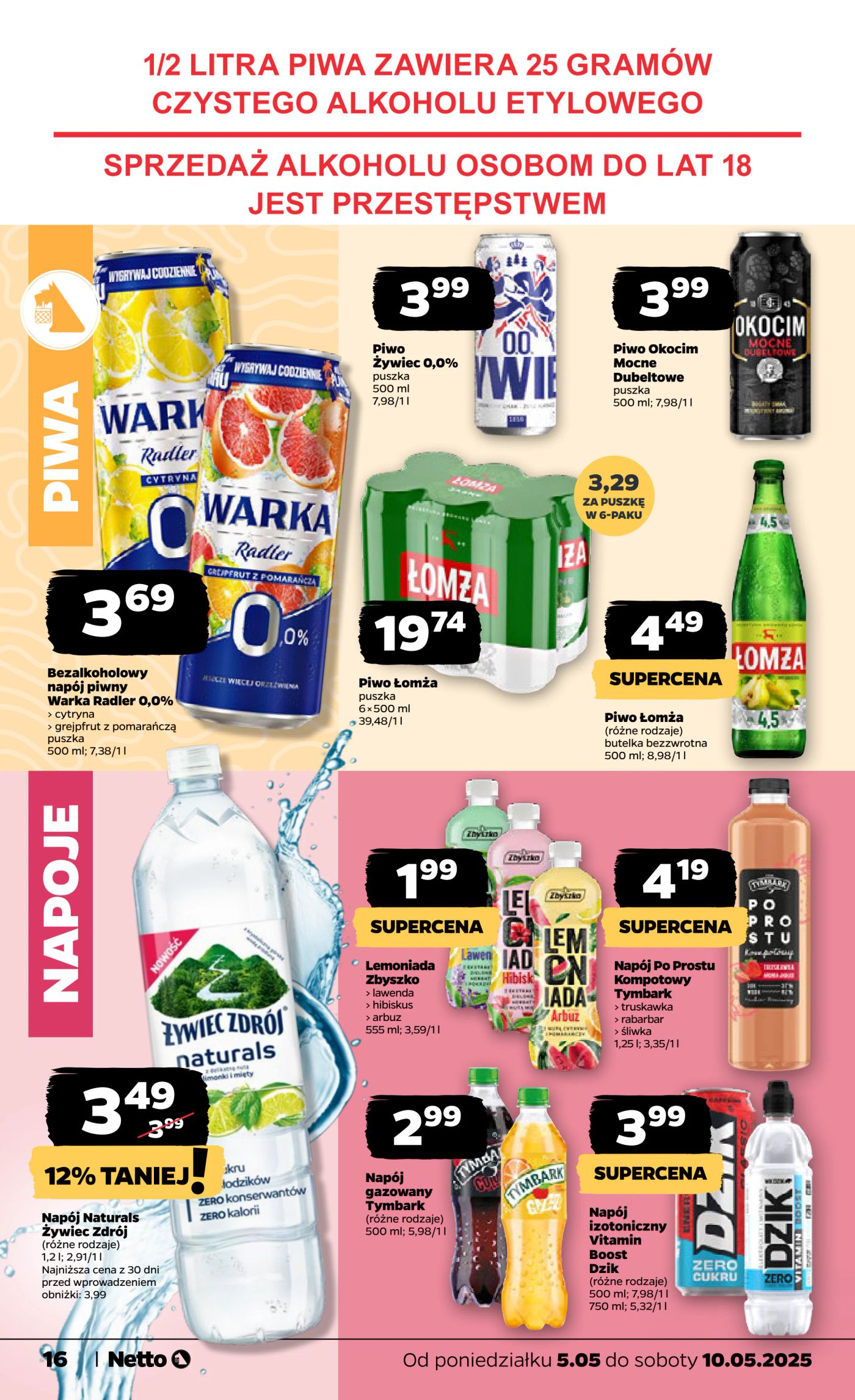 netto - Netto gazetka ważna od 05.05. - 10.05. - page: 16