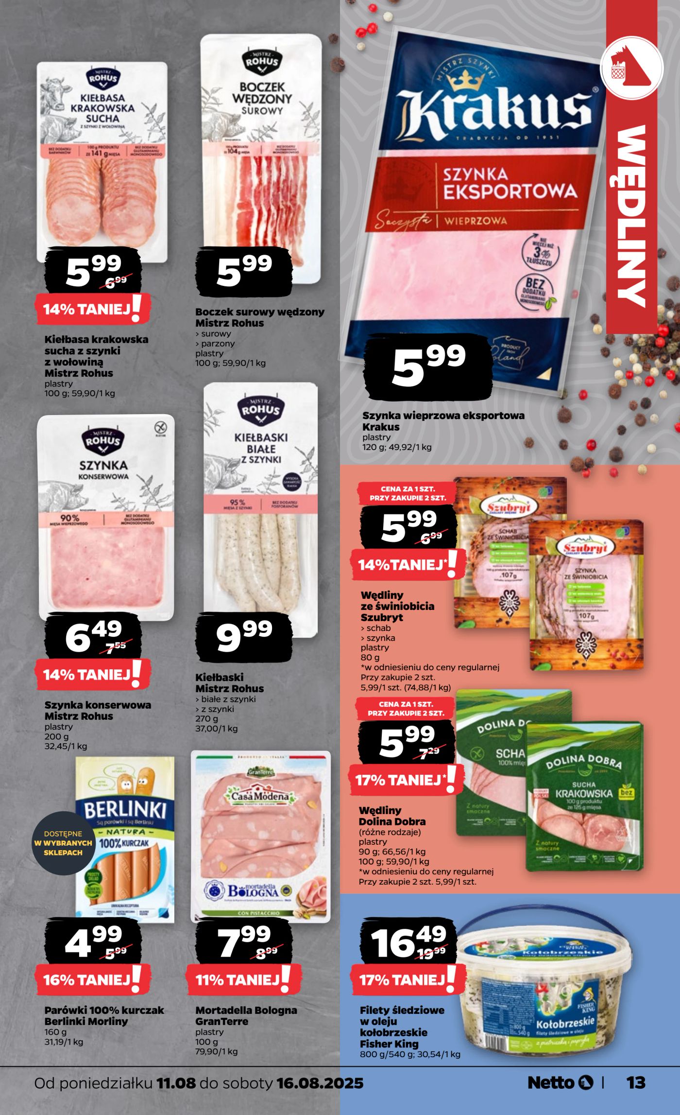 netto - Gazetka Netto - Food - ważna od 11.08. do 16.08. - page: 13