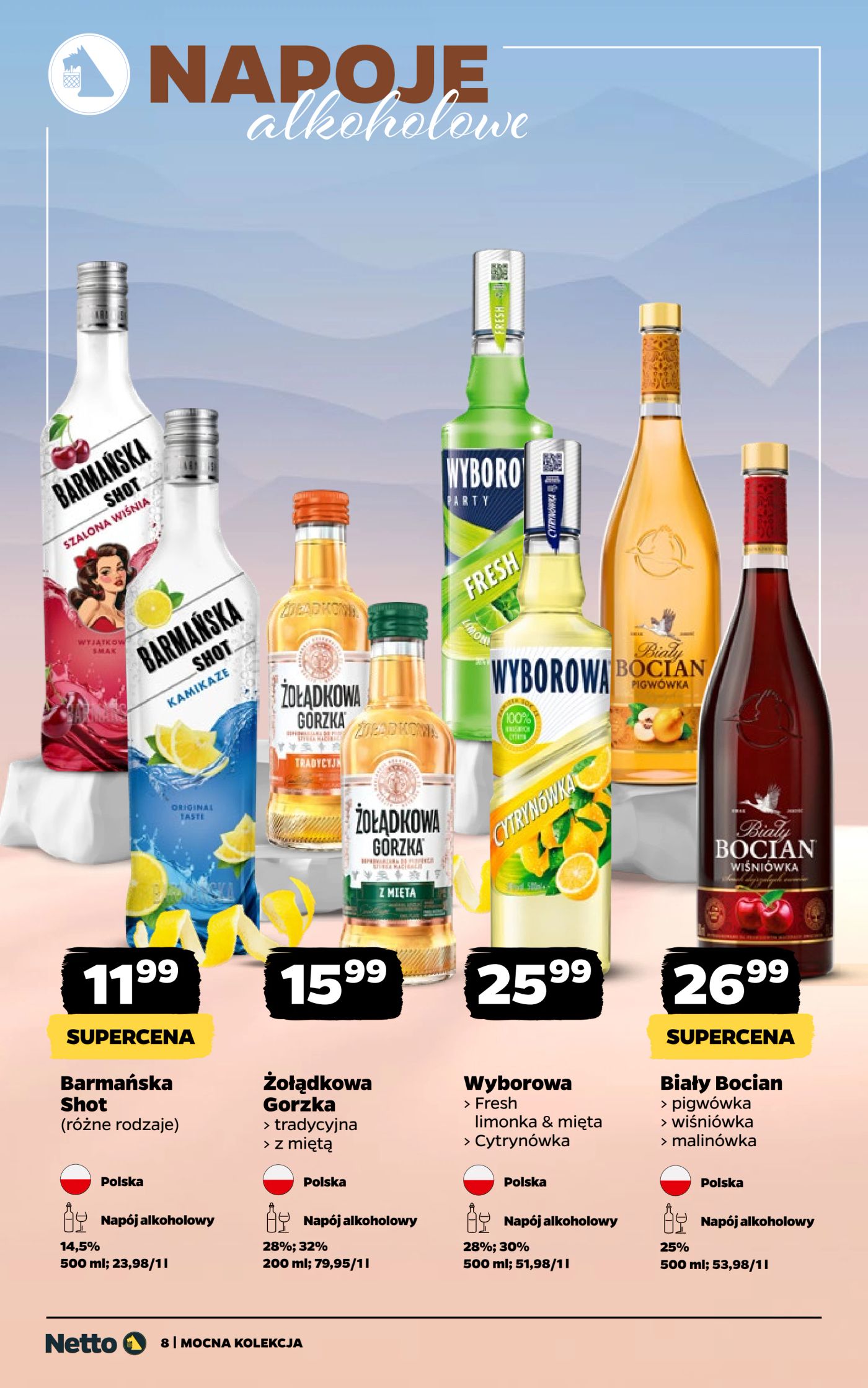 netto - Gazetka Netto - Alkohole mocne - ważna od 19.01. do 31.01. - page: 8