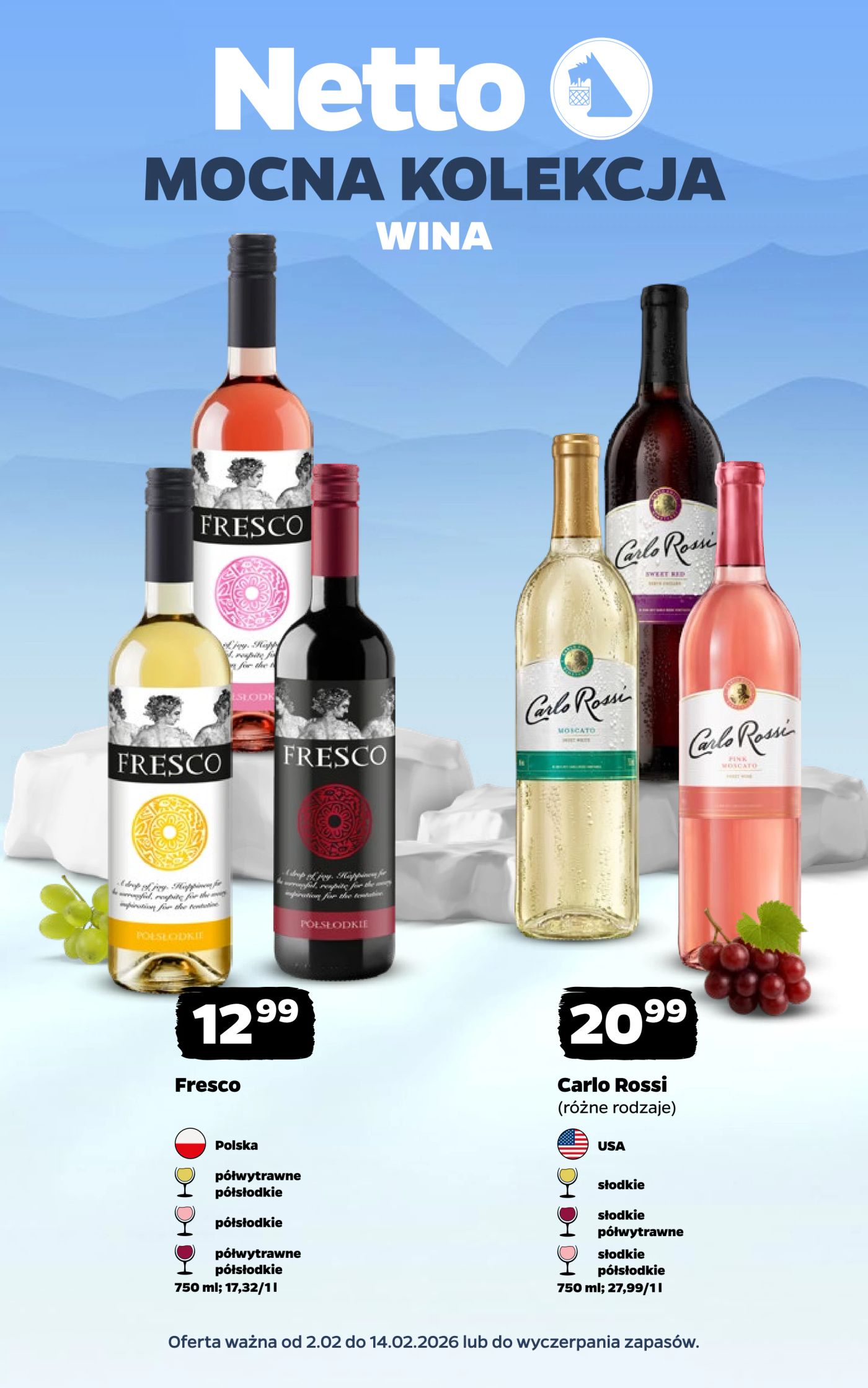 netto - Gazetka Netto - Wina - ważna od 02.02.2026 do 14.02.2026