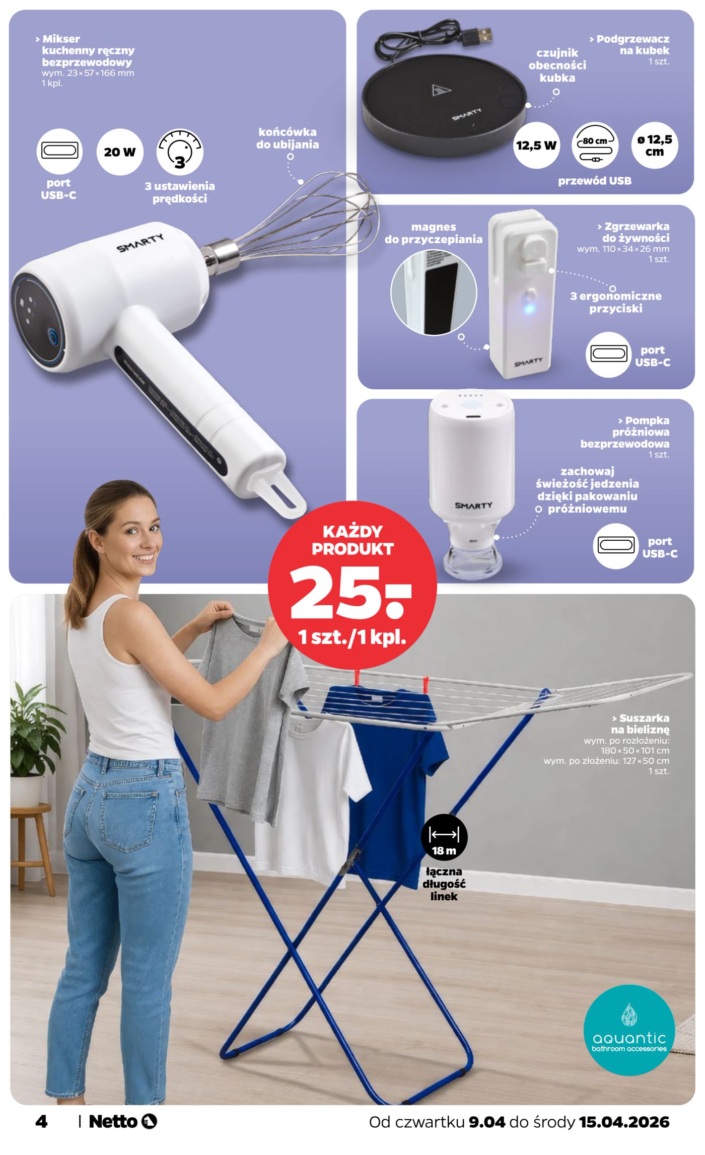 netto - Nowa gazetka Netto - Non Food ważna od 09.04.2026 do 15.04.2026 - page: 4