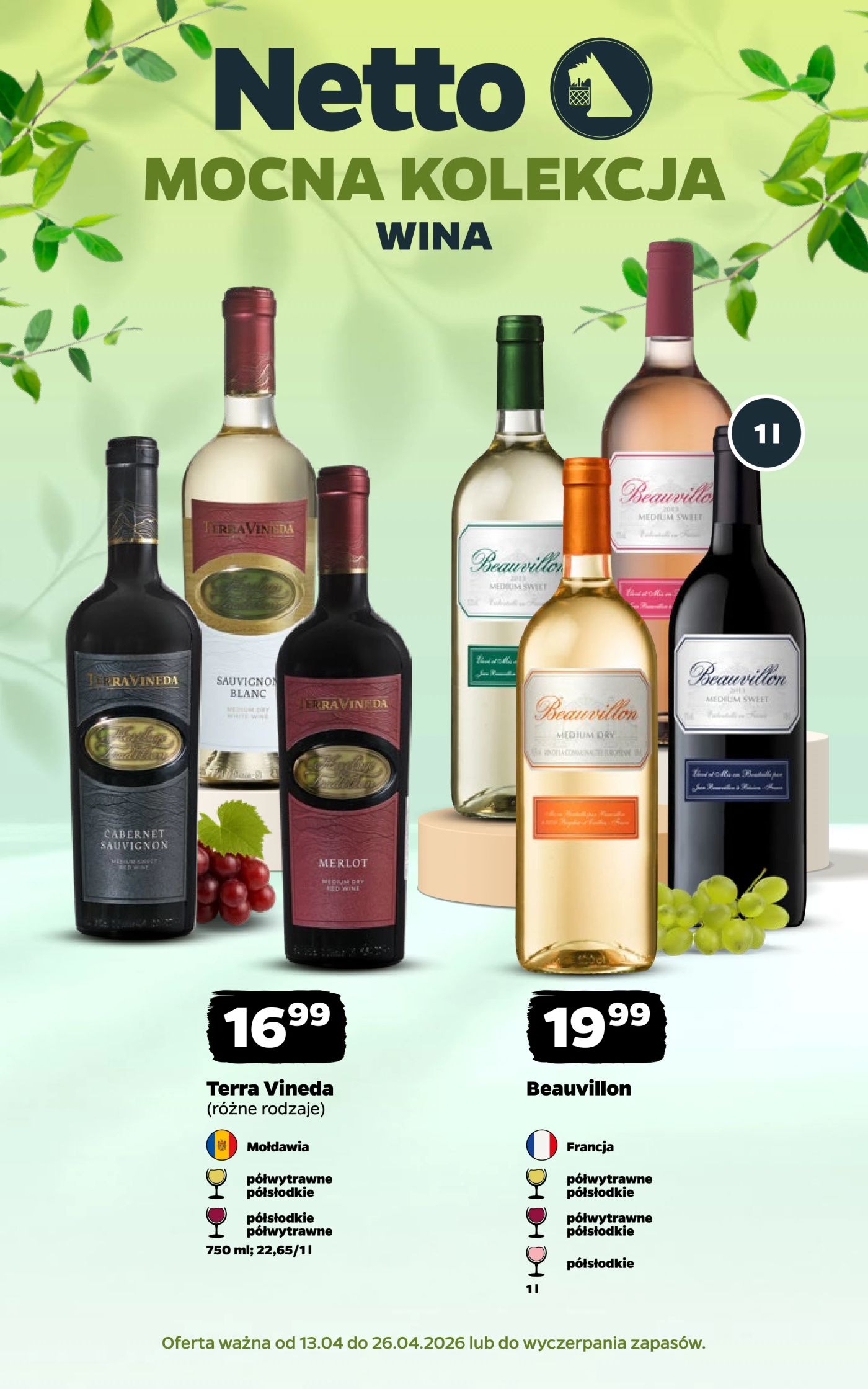 netto - Aktualna gazetka Netto - Wina ważna od 13.04.2026 do 26.04.2026