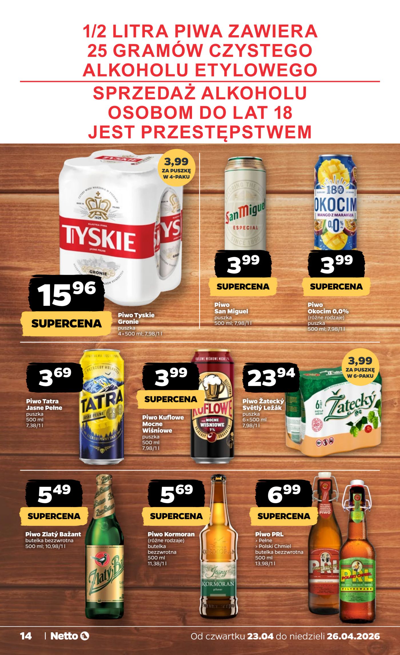 netto - Nowa gazetka Netto - Food ważna od 23.04.2026 do 26.04.2026 - page: 14