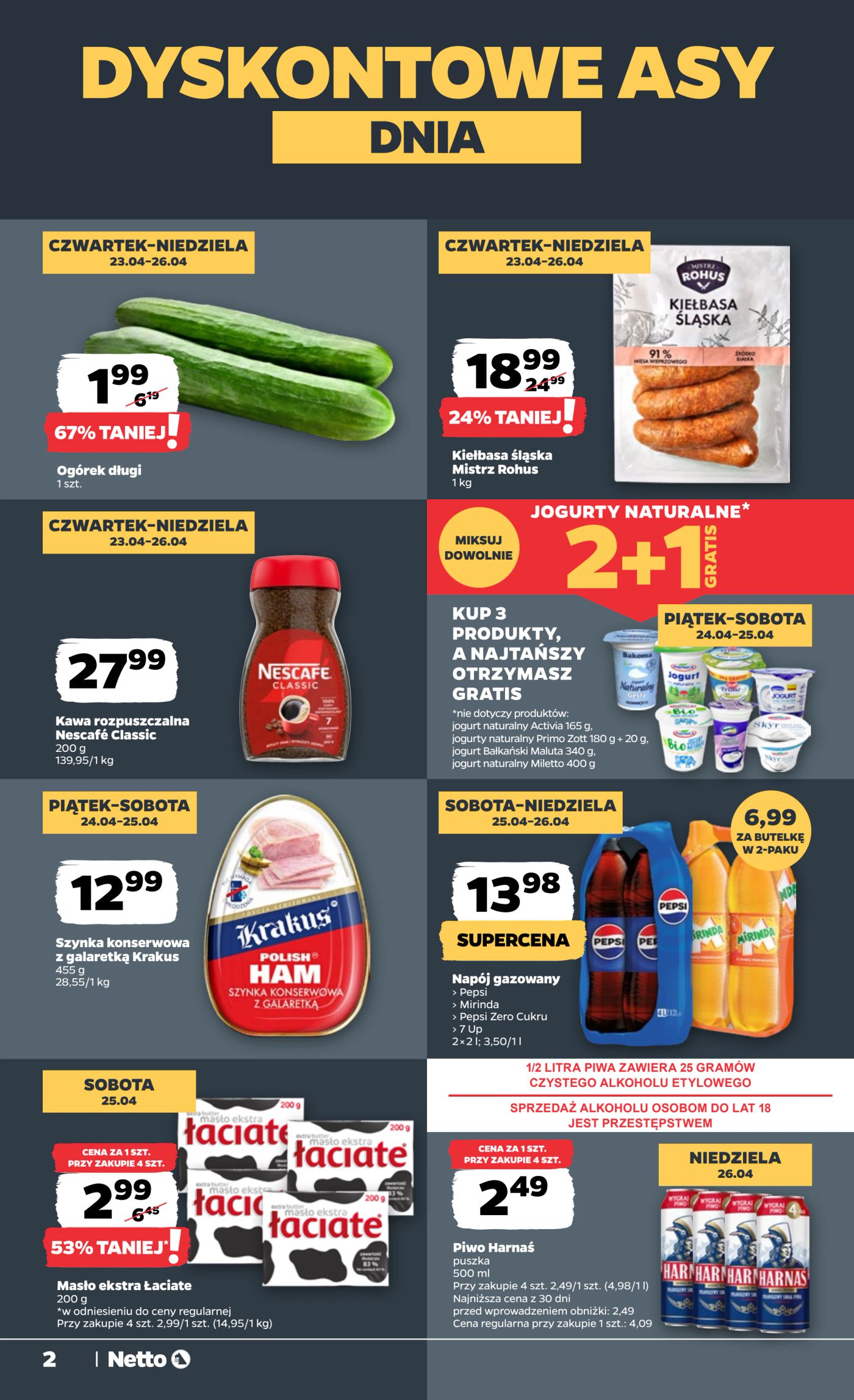 netto - Nowa gazetka Netto - Food ważna od 23.04.2026 do 26.04.2026 - page: 2