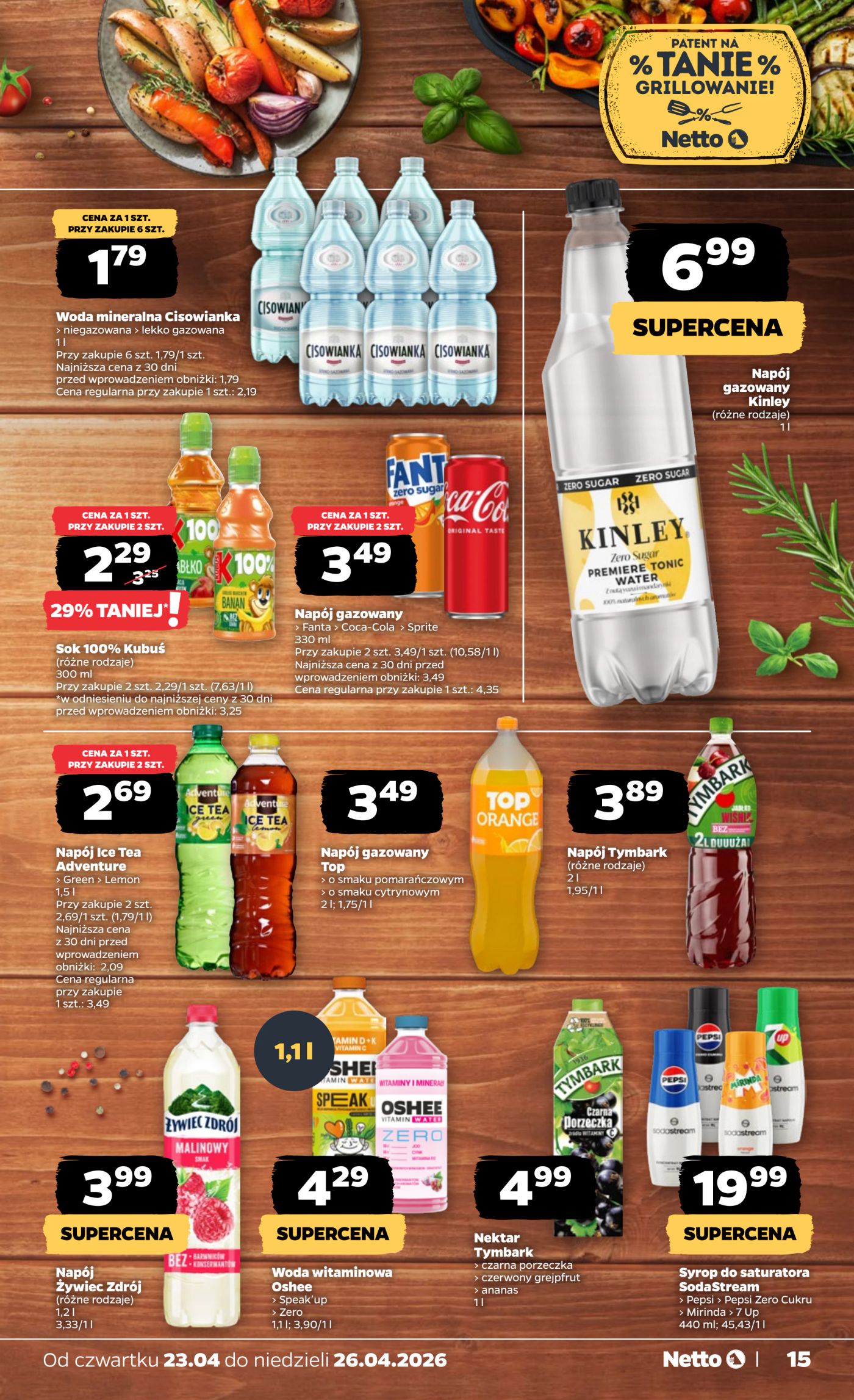 netto - Nowa gazetka Netto - Food ważna od 23.04.2026 do 26.04.2026 - page: 15
