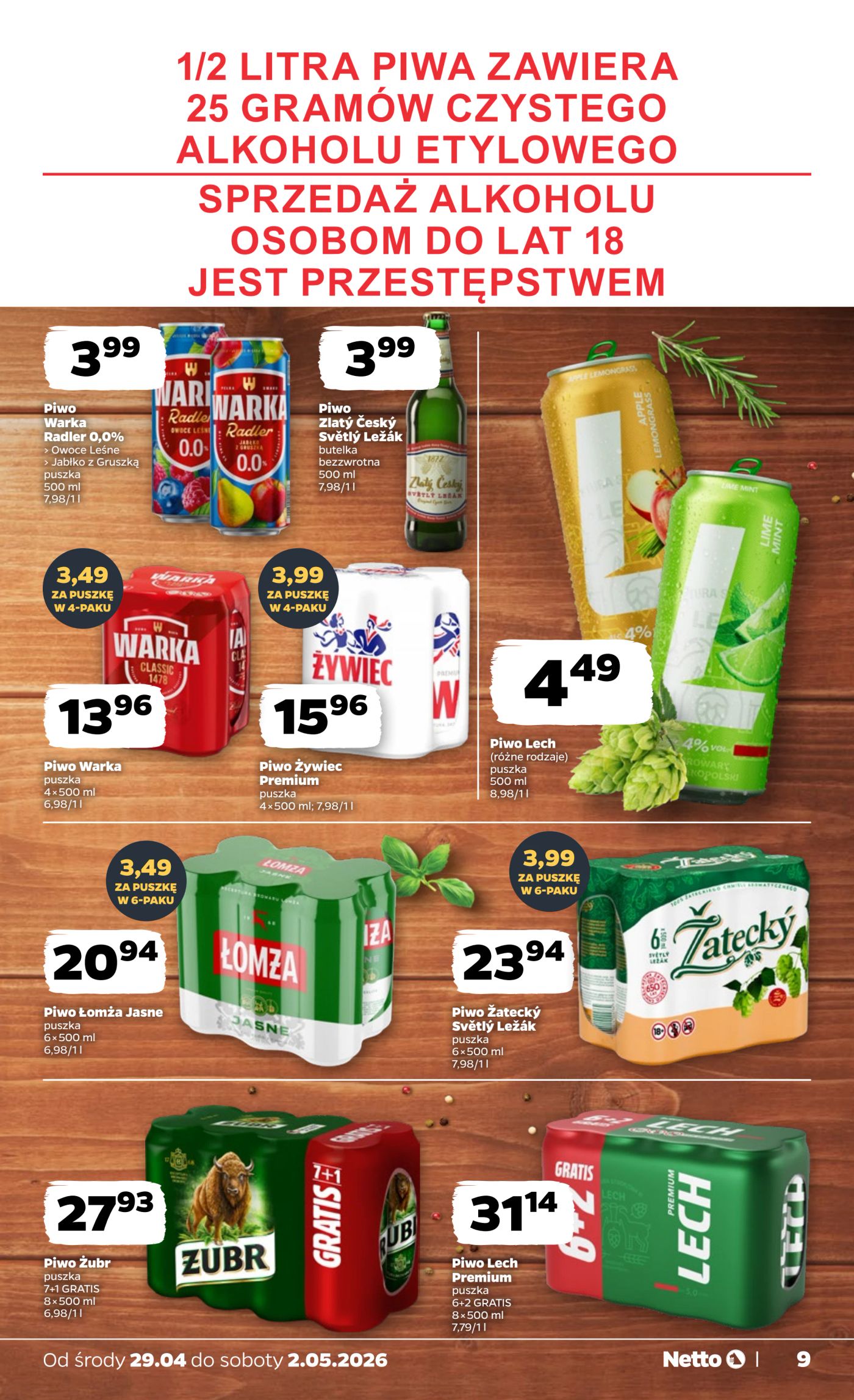 netto - Aktualna gazetka Netto - Food ważna od 29.04.2026 do 02.05.2026 - page: 9