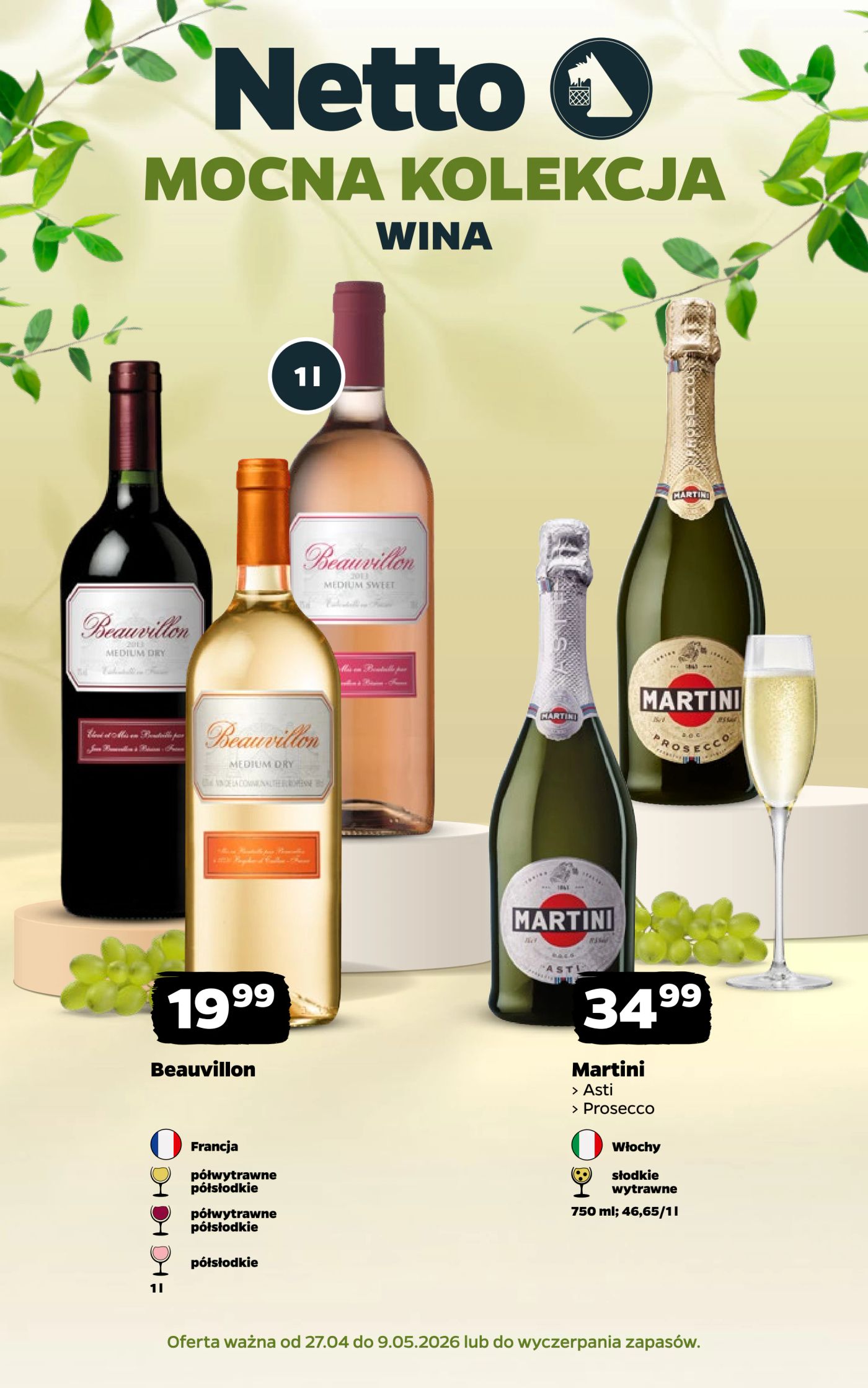 netto - Aktualna gazetka Netto - Wina ważna od 27.04.2026 do 09.05.2026