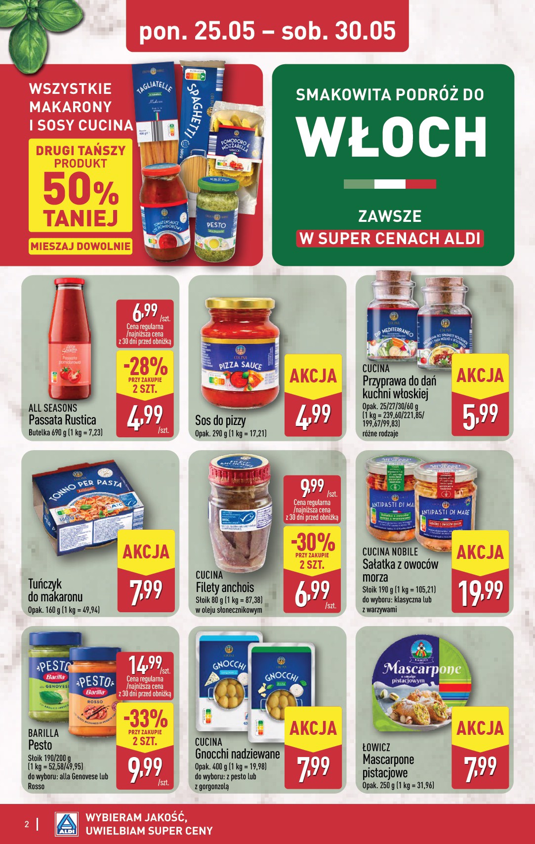 aldi - Nowa gazetka ALDI - Smakowita podróż do Włoch ważna od 25.05.2026 do 30.05.2026 - page: 2