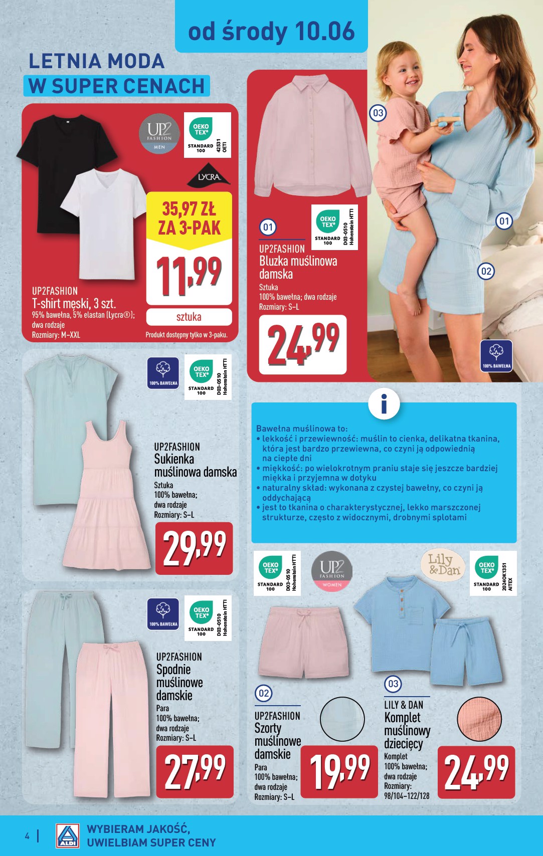 aldi - Nowa gazetka ALDI - Artykuły przemysłowe i tekstylia ważna od 10.06.2026 do 13.06.2026 - page: 4