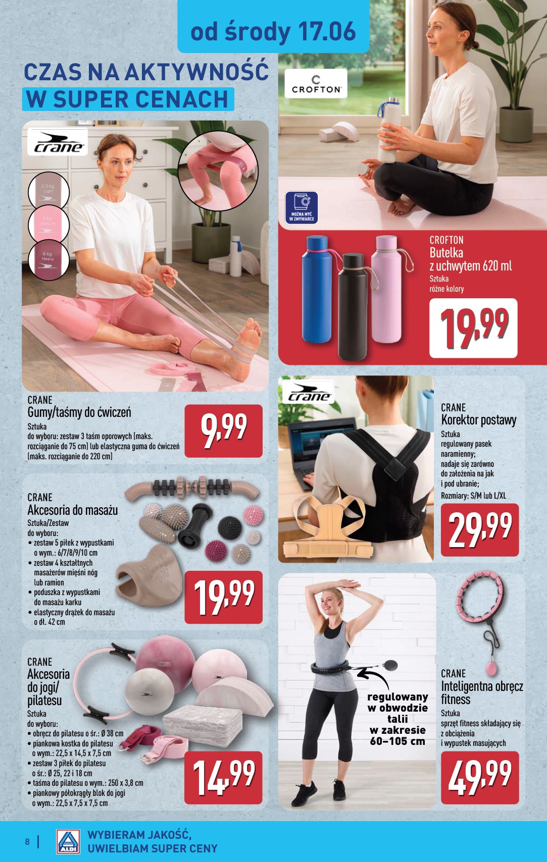 aldi - Nowa gazetka ALDI - Artykuły przemysłowe i tekstylia ważna od 17.06.2026 do 20.06.2026 - page: 8