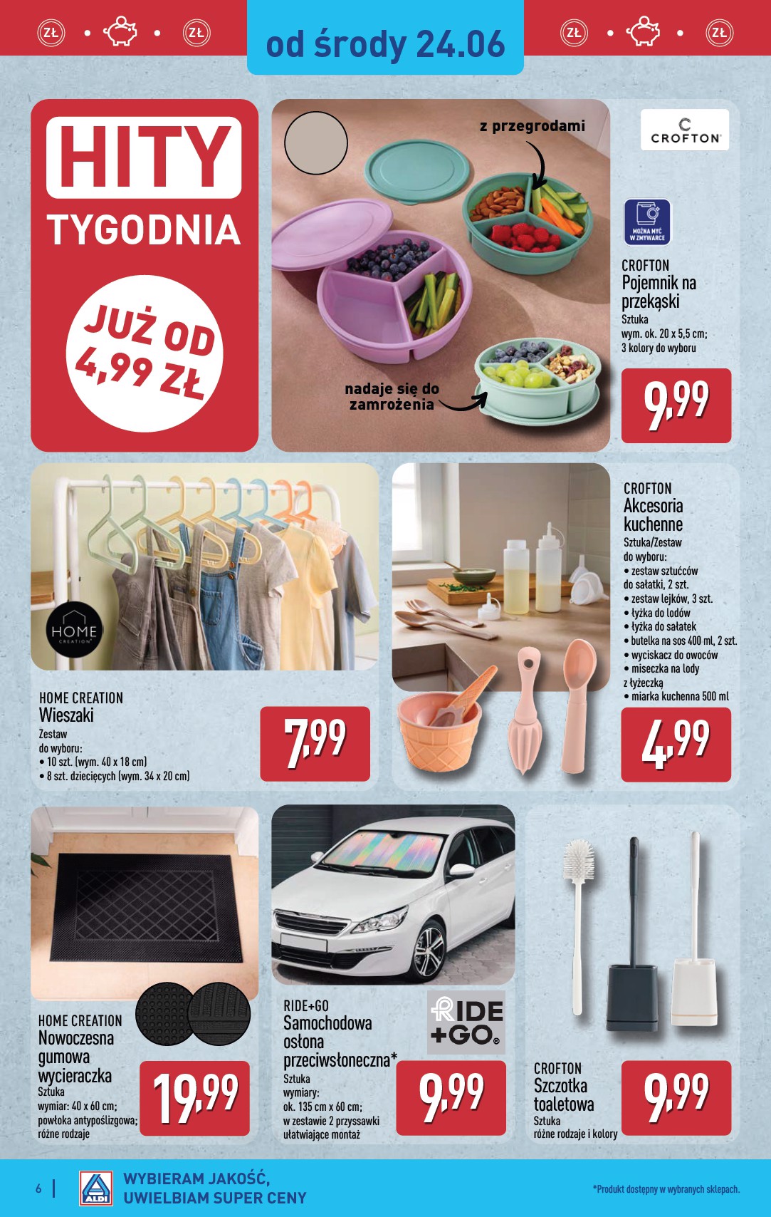 aldi - Aktualna gazetka ALDI - Artykuły przemysłowe i tekstylia ważna od 24.06.2026 do 30.06.2026 - page: 6