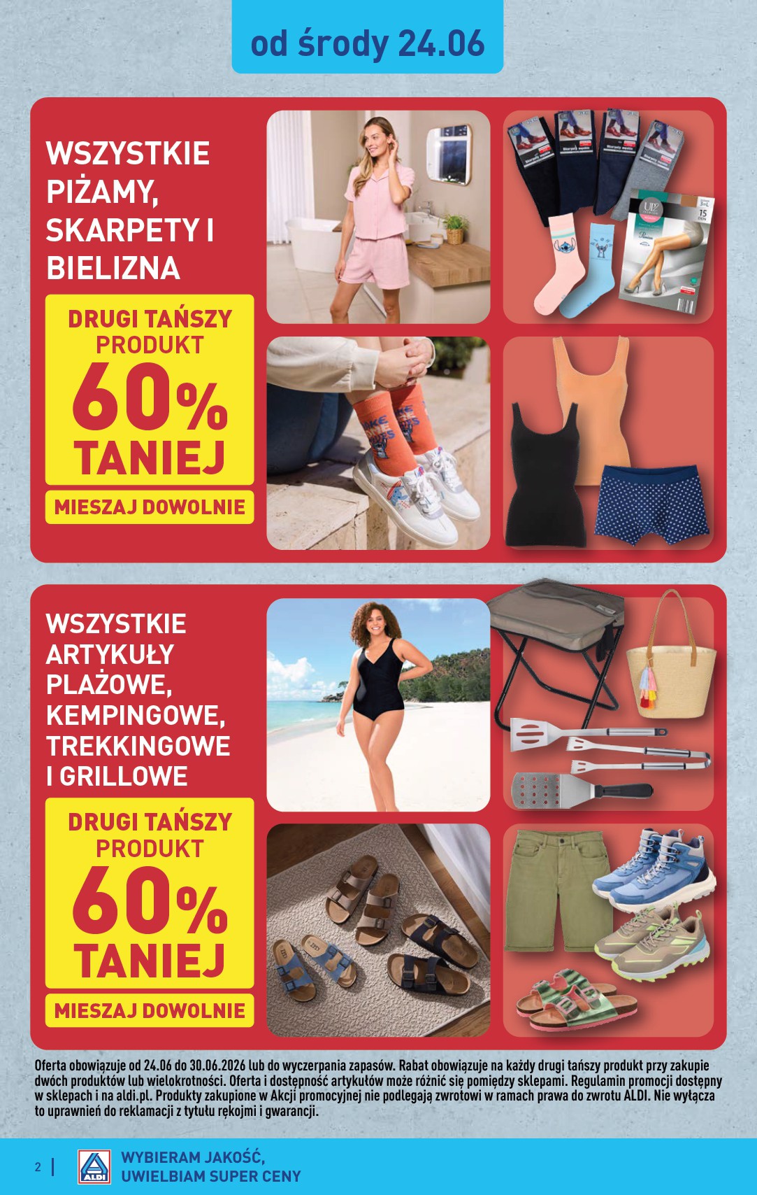aldi - Aktualna gazetka ALDI - Artykuły przemysłowe i tekstylia ważna od 24.06.2026 do 30.06.2026 - page: 2