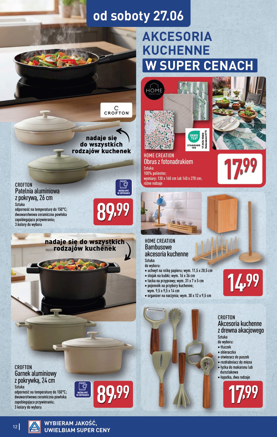 aldi - Aktualna gazetka ALDI - Artykuły przemysłowe i tekstylia ważna od 24.06.2026 do 30.06.2026 - page: 12