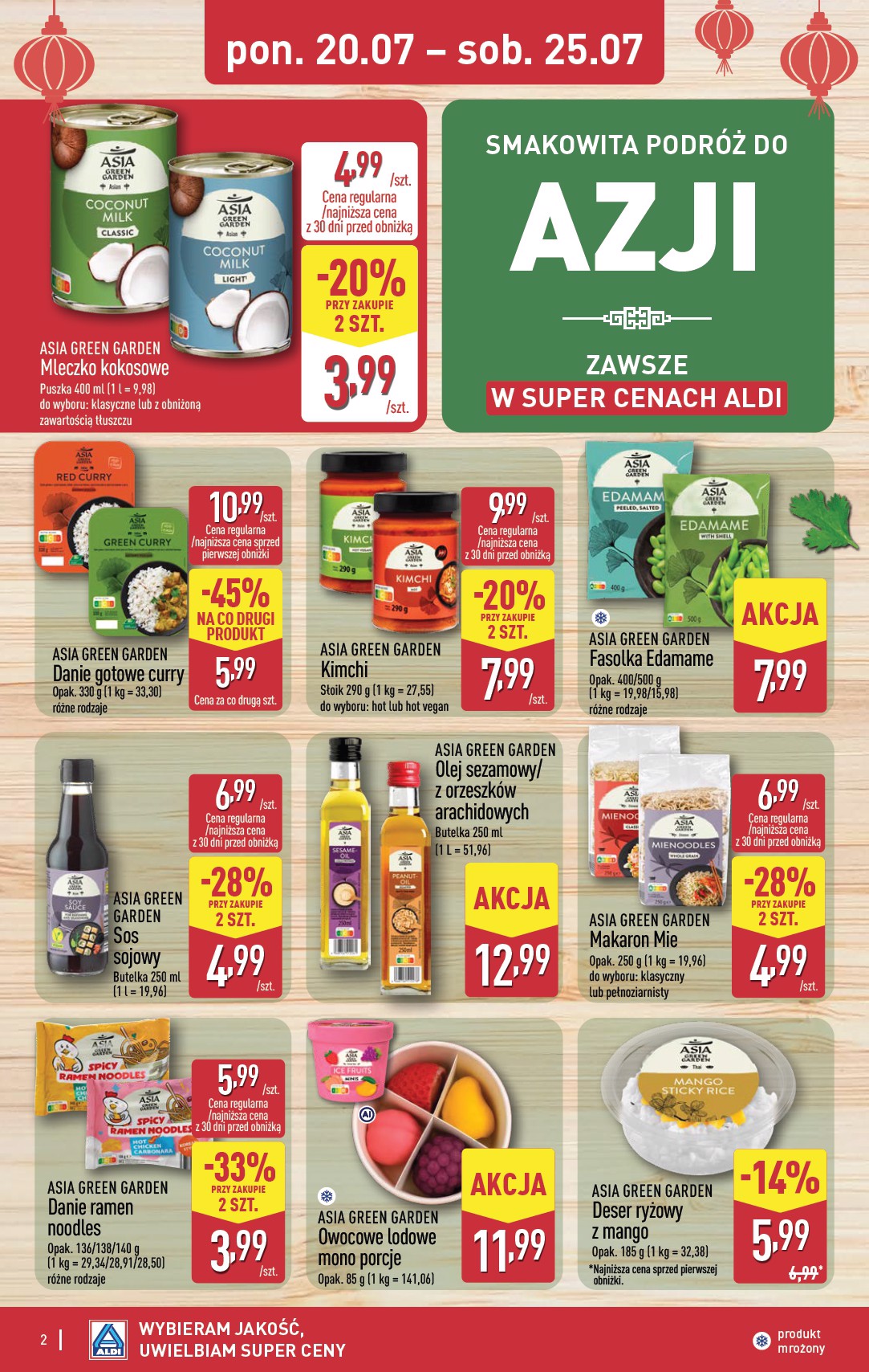 aldi - Nowa gazetka ALDI - Smakowita podróż do Azji ważna od 20.07.2026 do 25.07.2026 - page: 2