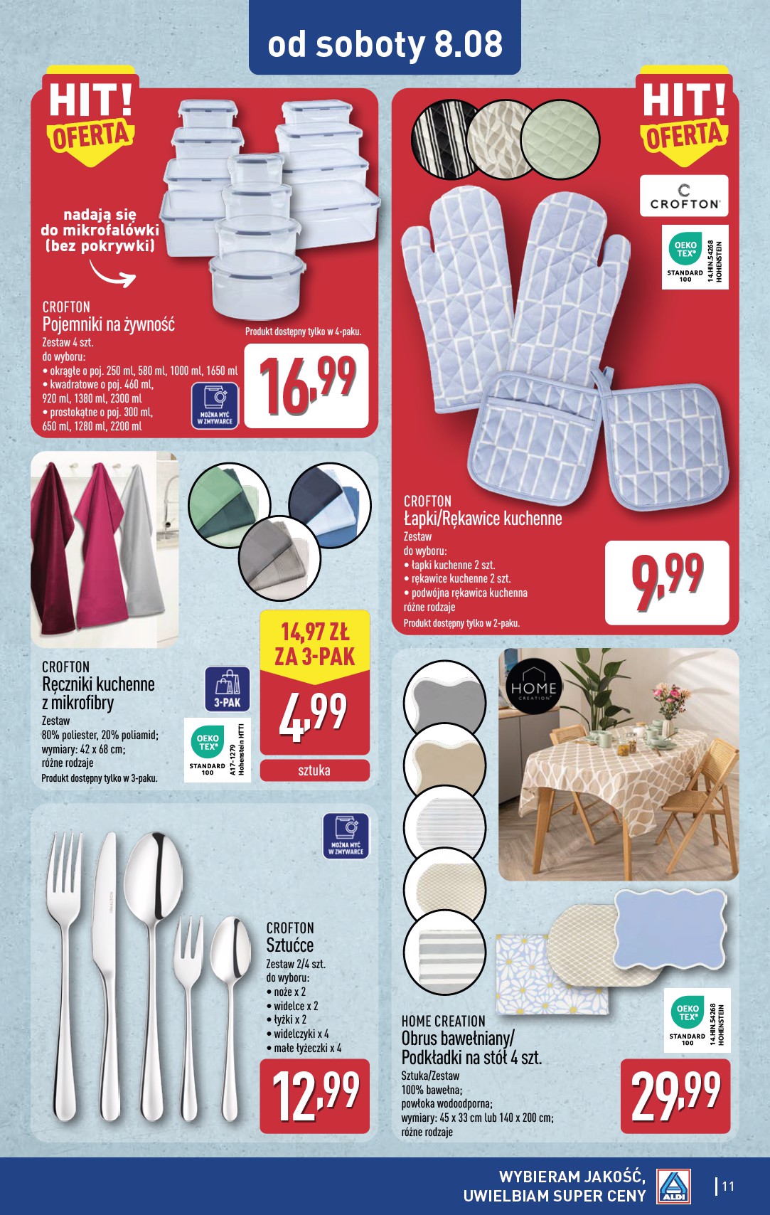 aldi - Nowa gazetka ALDI - Artykuły przemysłowe i tekstylia ważna od 05.08.2026 do 08.08.2026 - page: 11