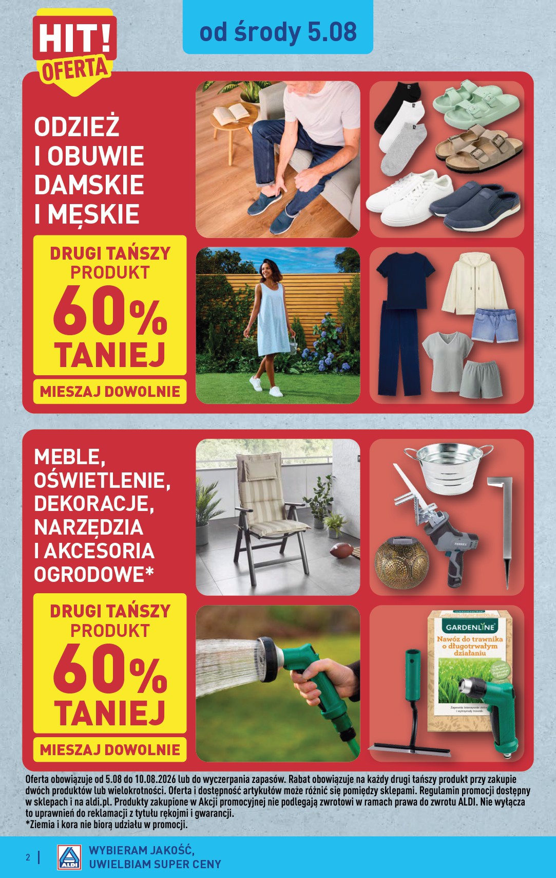 aldi - Nowa gazetka ALDI - Artykuły przemysłowe i tekstylia ważna od 05.08.2026 do 08.08.2026 - page: 2