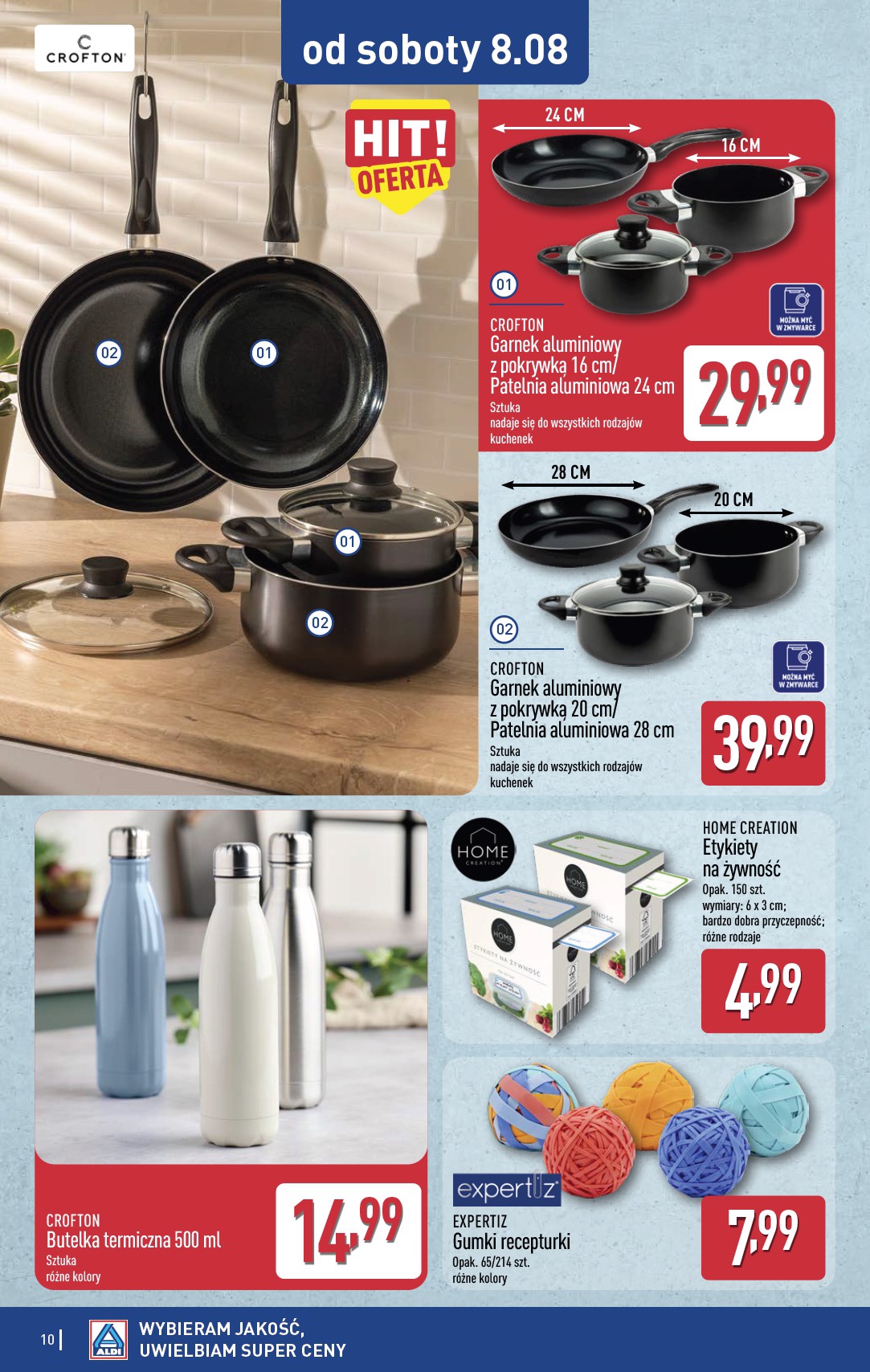 aldi - Nowa gazetka ALDI - Artykuły przemysłowe i tekstylia ważna od 05.08.2026 do 08.08.2026 - page: 10