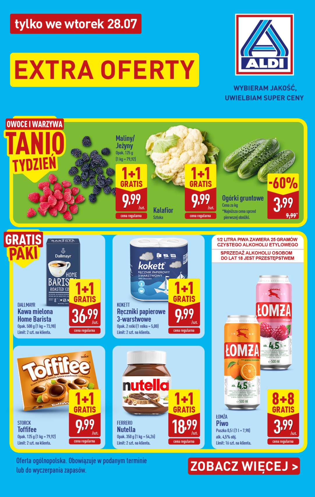 aldi - Aktualna gazetka ALDI - Extra oferta ważna od 28.07.2026 - 28.07.2026