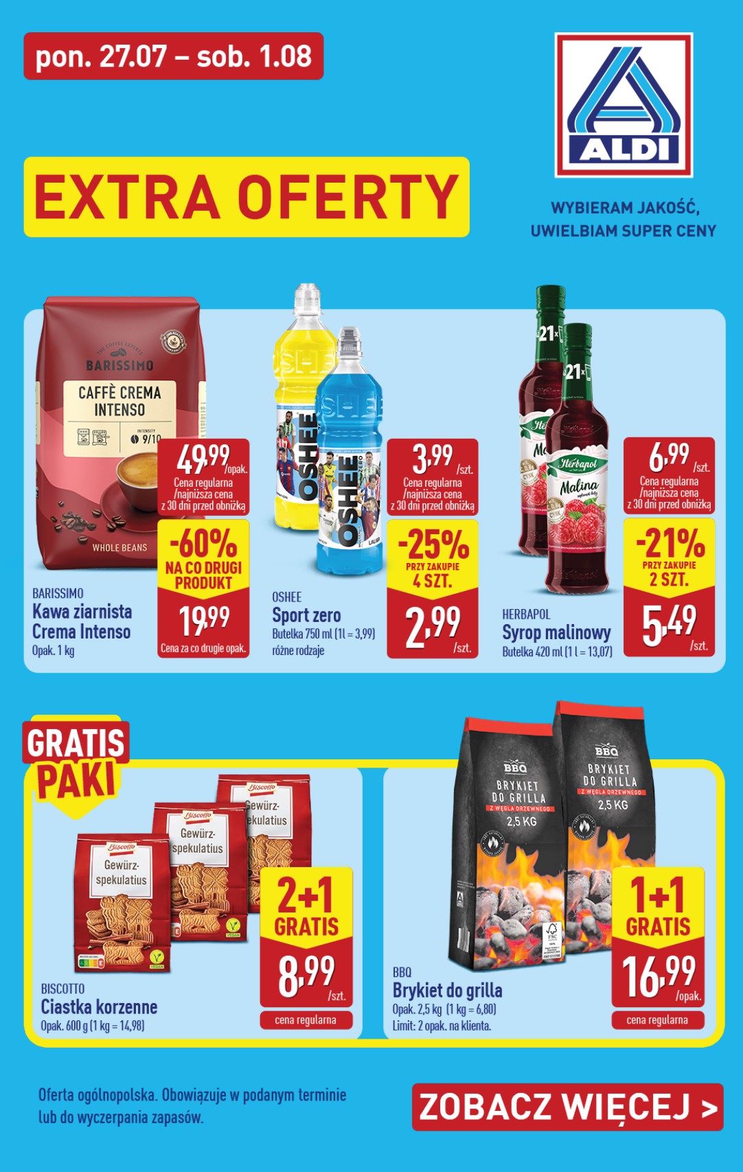 aldi - Aktualna gazetka ALDI - Extra oferty ważna od 27.07.2026 do 01.08.2026