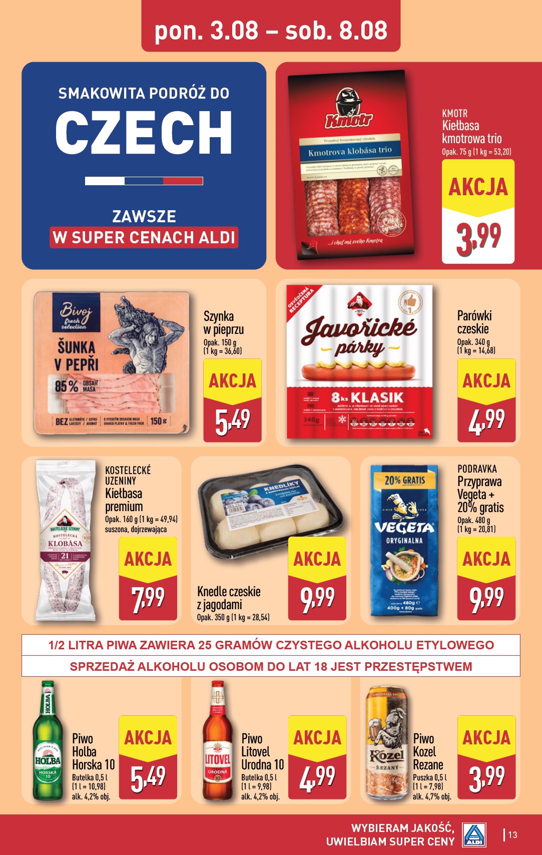 aldi - Nowa gazetka ALDI ważna od 03.08.2026 do 08.08.2026 - page: 13