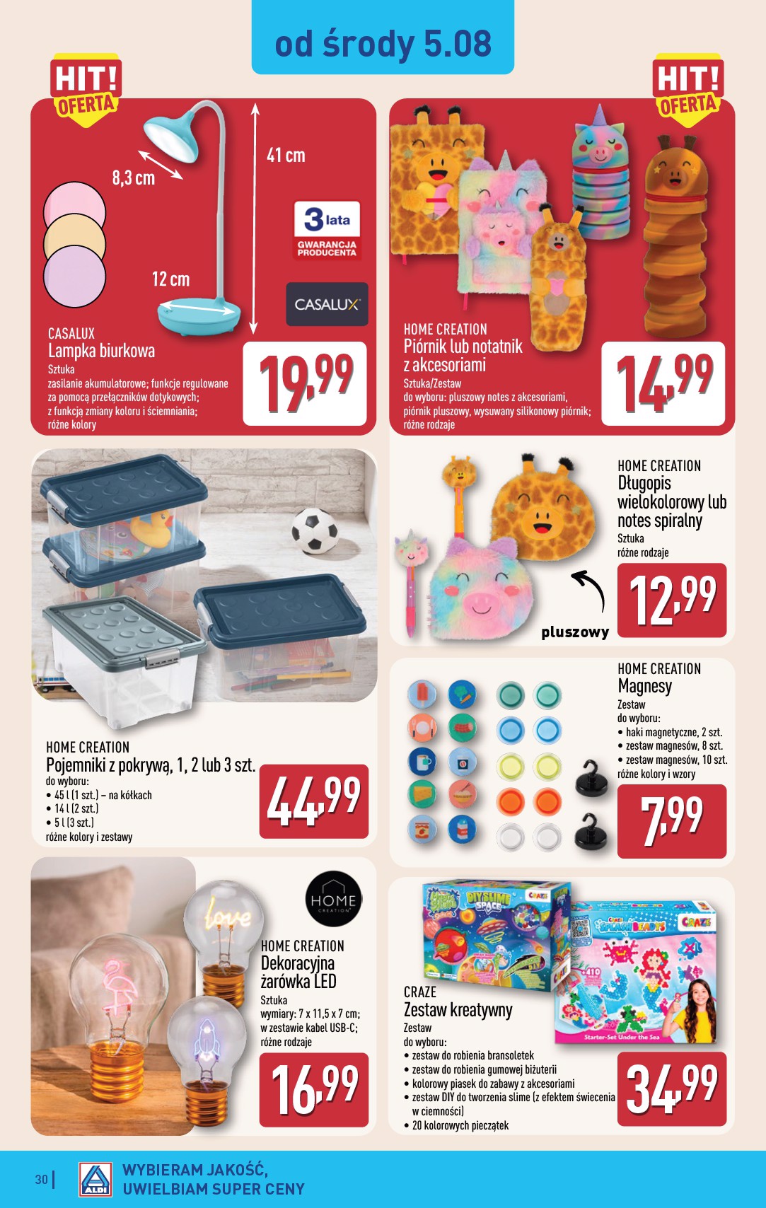 aldi - Nowa gazetka ALDI ważna od 03.08.2026 do 08.08.2026 - page: 30
