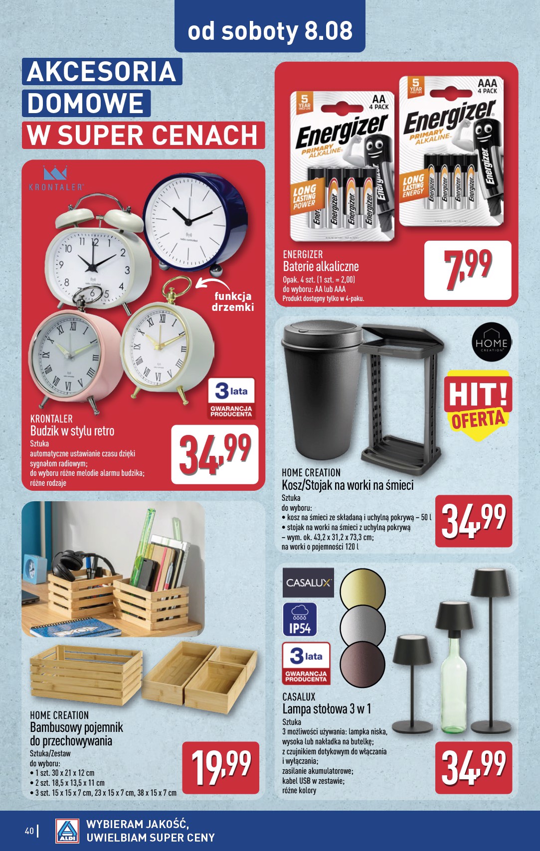aldi - Nowa gazetka ALDI ważna od 03.08.2026 do 08.08.2026 - page: 40