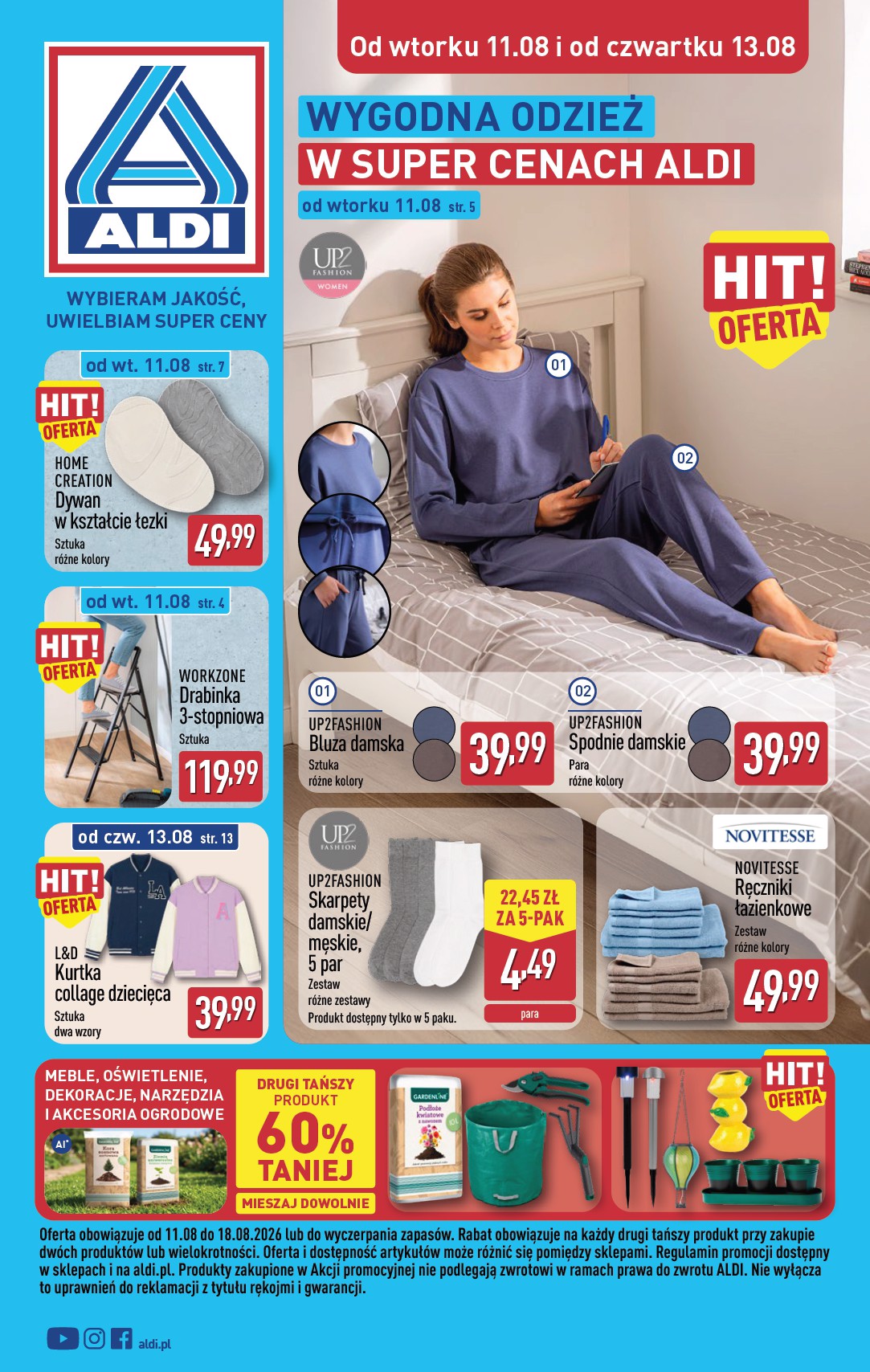 aldi - Nowa gazetka ALDI - Przygotuj się na kolejny tydzień ważna od 11.08.2026 do 13.08.2026 - page: 1