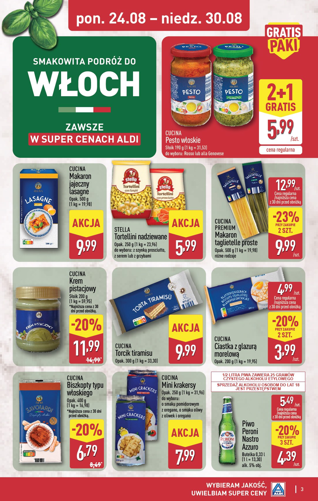 aldi - Aktualna gazetka ALDI - Włoch ważna od 24.08.2026 do 30.08.2026 - page: 3