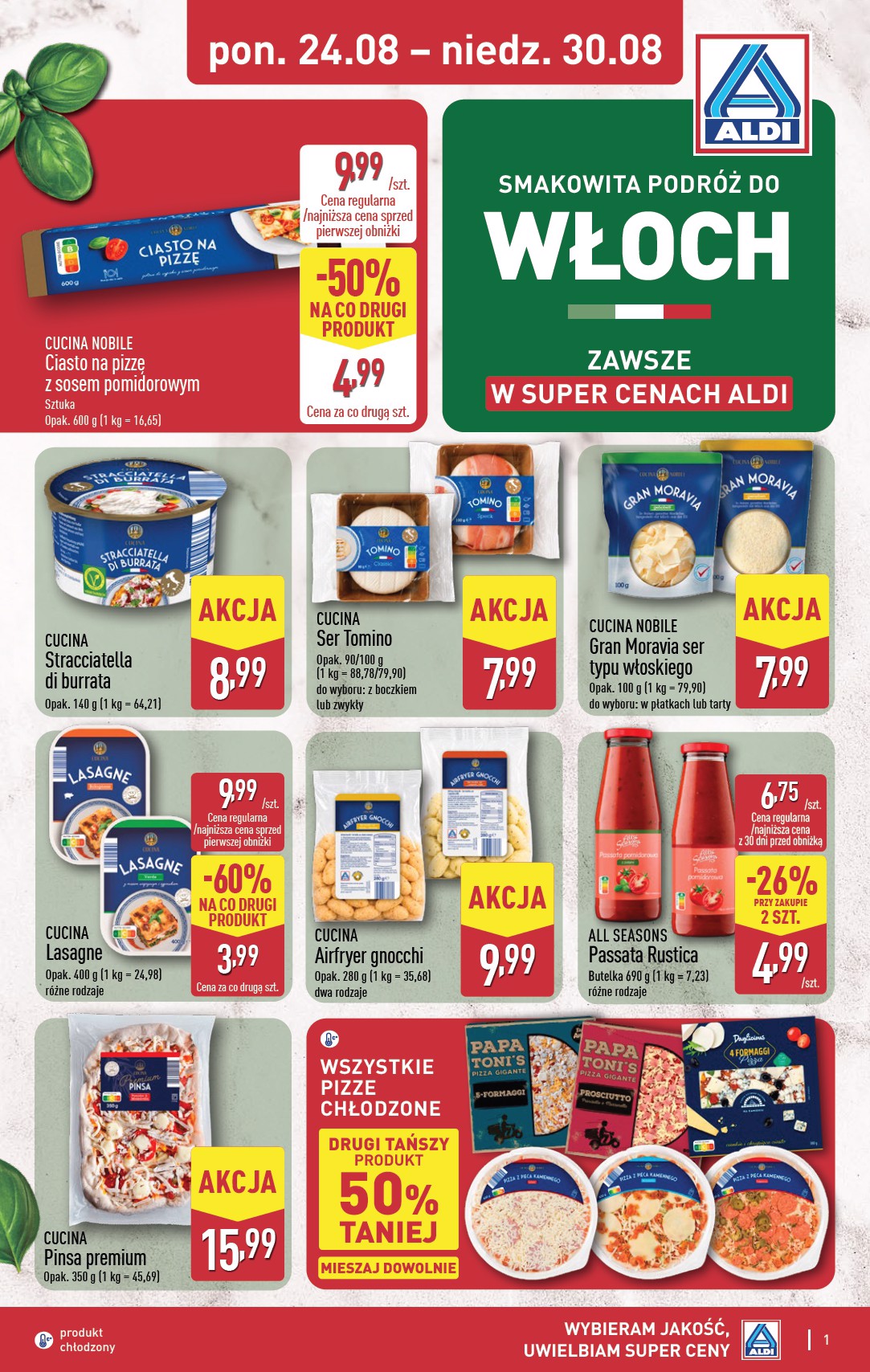 aldi - Aktualna gazetka ALDI - Włoch ważna od 24.08.2026 do 30.08.2026