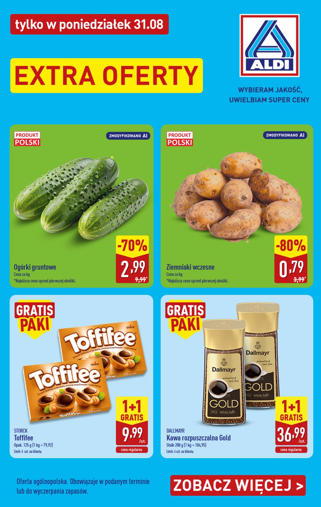 aldi - Aktualna gazetka ALDI - Extra oferty ważna od 31.08.2026 - 31.08.2026