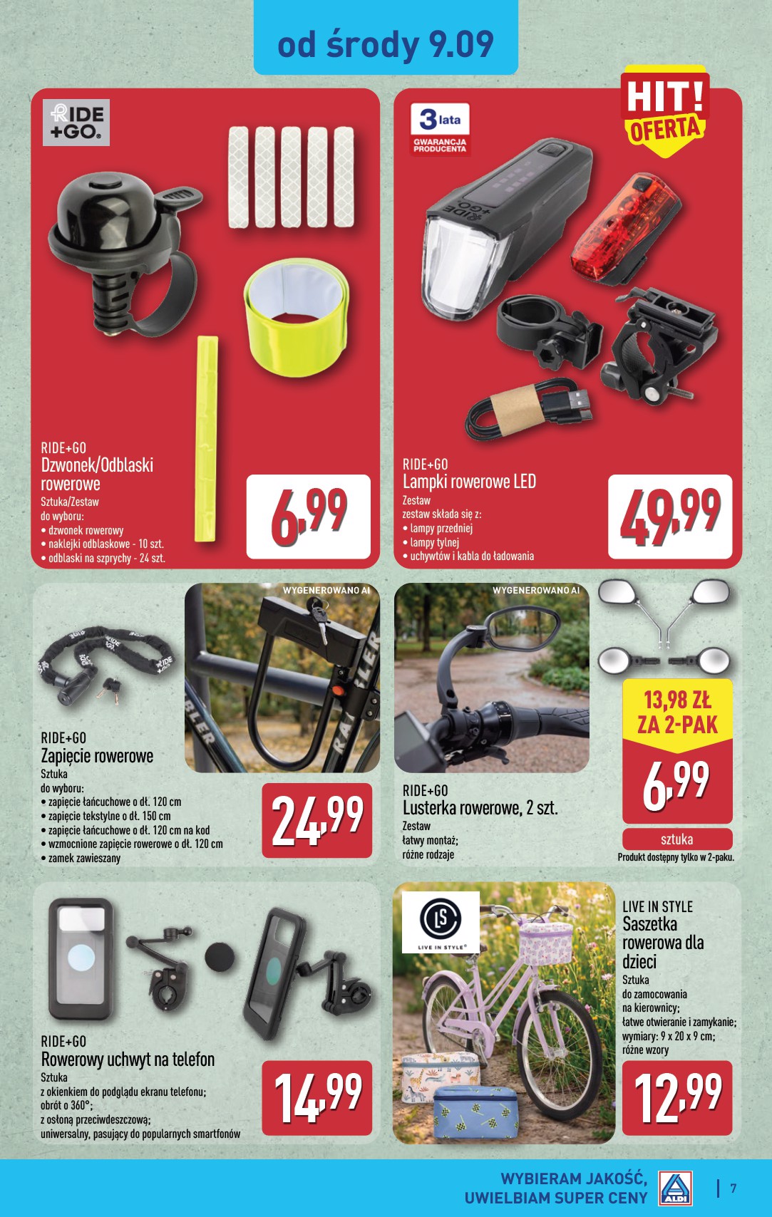 aldi - Nowa gazetka ALDI - Artykuły przemysłowe i tekstylia ważna od 09.09.2026 do 12.09.2026 - page: 7