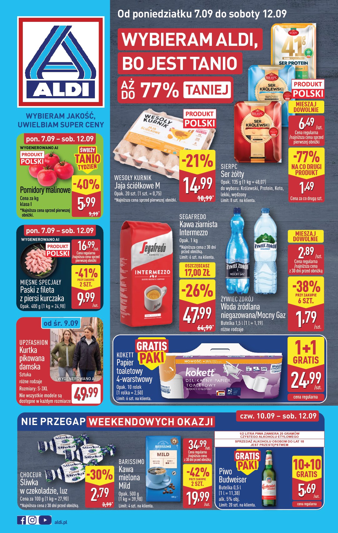 aldi - Nowa gazetka ALDI ważna od 07.09.2026 do 12.09.2026 - page: 1