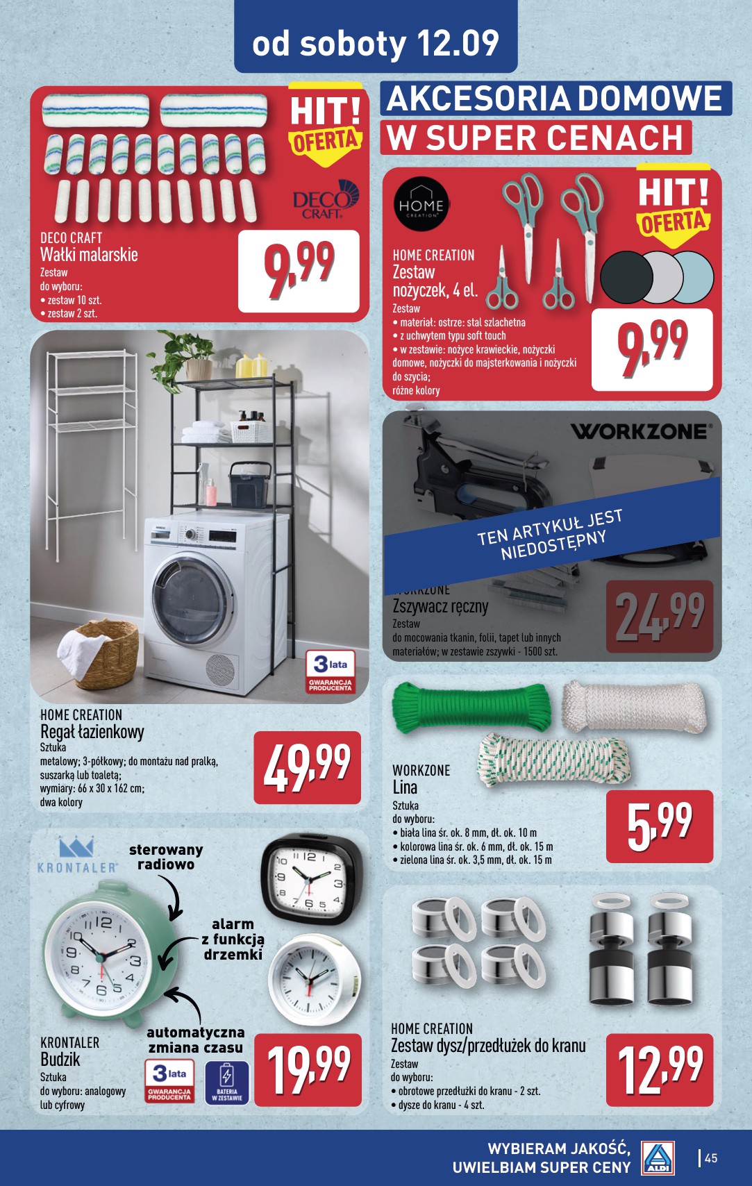 aldi - Nowa gazetka ALDI ważna od 07.09.2026 do 12.09.2026 - page: 45