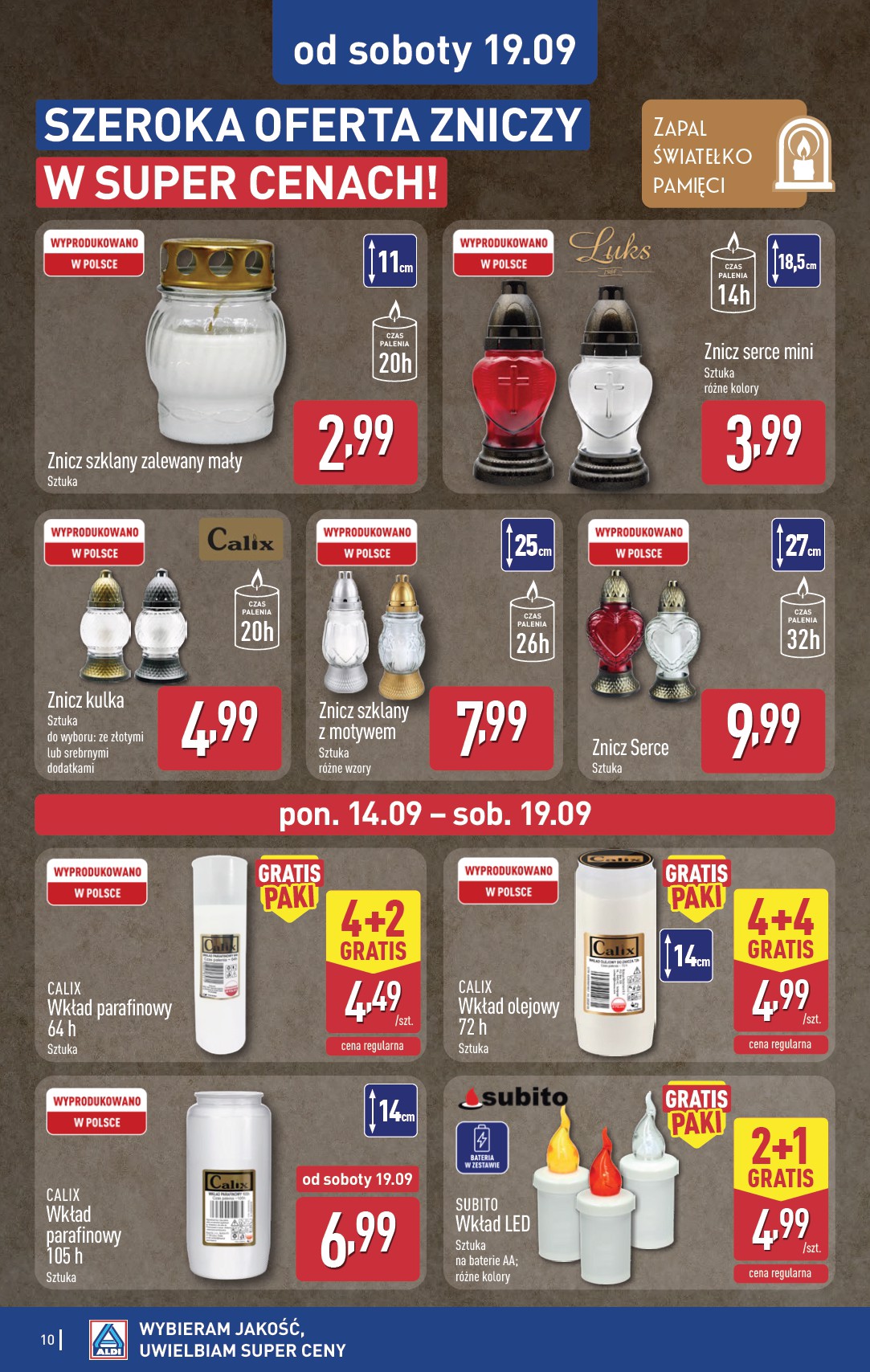 aldi - Nowa gazetka ALDI - Artykuły przemysłowe i tekstylia ważna od 16.09.2026 do 19.09.2026 - page: 10