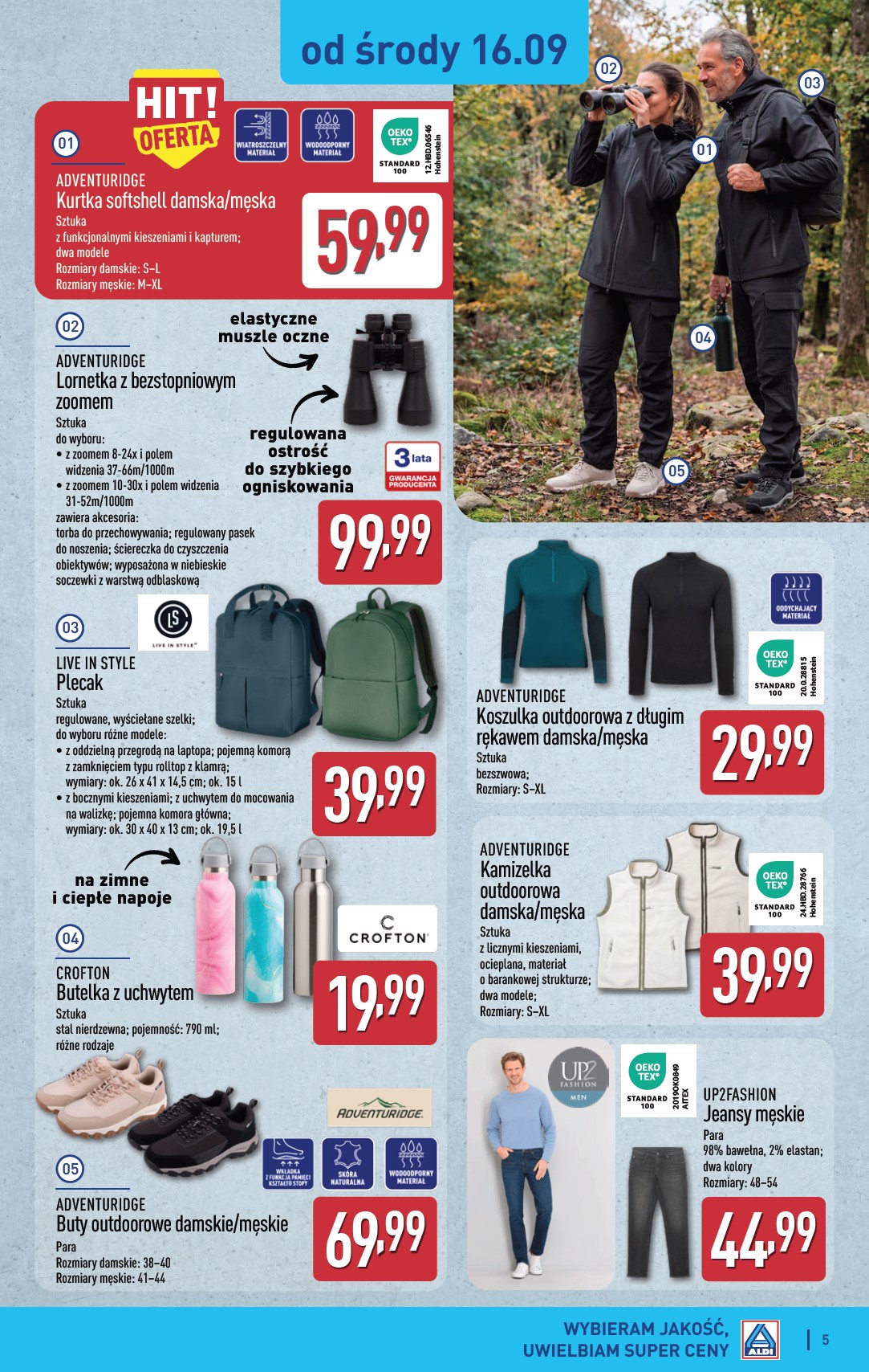 aldi - Nowa gazetka ALDI - Artykuły przemysłowe i tekstylia ważna od 16.09.2026 do 19.09.2026 - page: 5