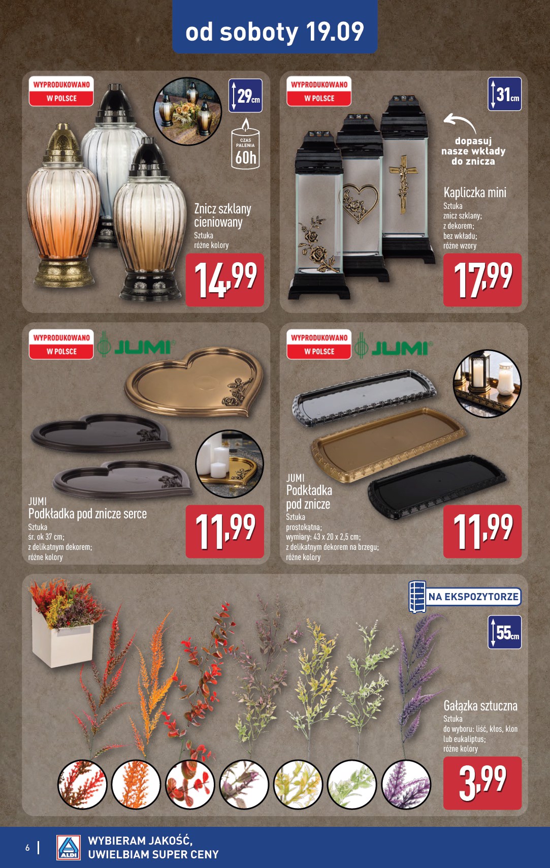 aldi - Nowa gazetka ALDI - Znicze i stroiki ważna od 12.09.2026 do 30.09.2026 - page: 6