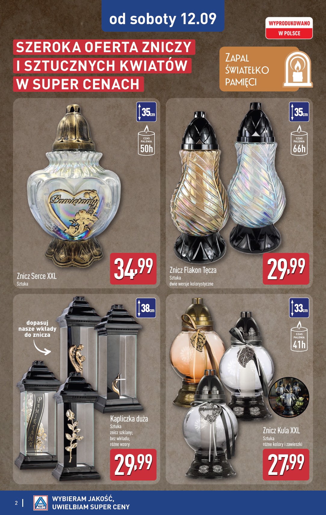 aldi - Nowa gazetka ALDI - Znicze i stroiki ważna od 12.09.2026 do 30.09.2026 - page: 2
