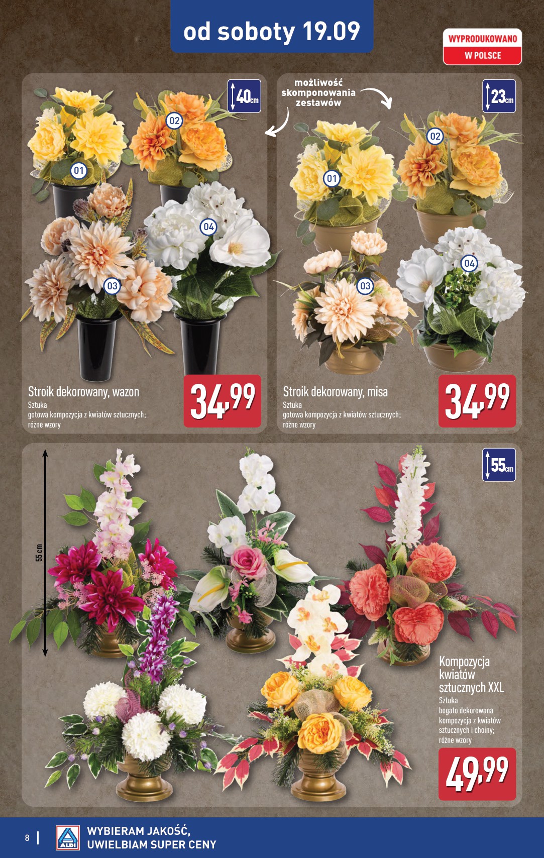 aldi - Nowa gazetka ALDI - Znicze i stroiki ważna od 12.09.2026 do 30.09.2026 - page: 8