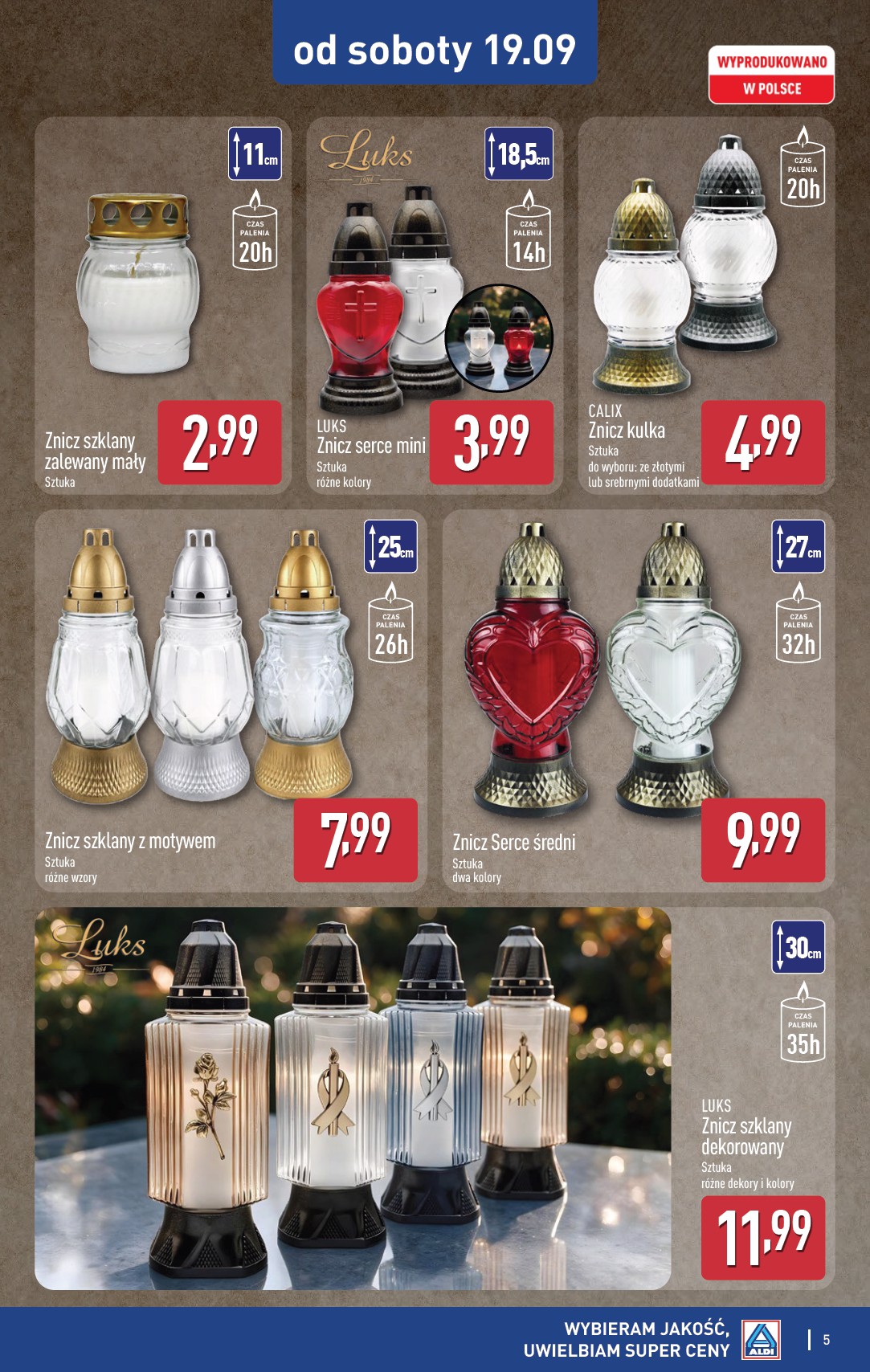 aldi - Nowa gazetka ALDI - Znicze i stroiki ważna od 12.09.2026 do 30.09.2026 - page: 5