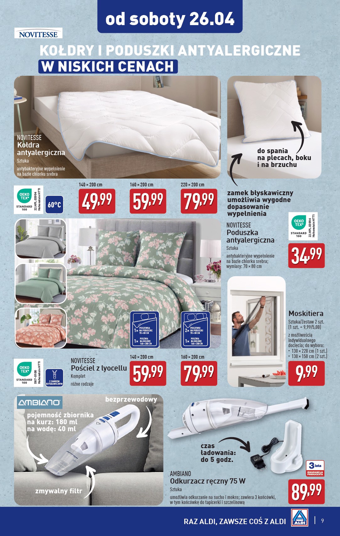 aldi - ALDI - Artykuły przemysłowe i tekstylia gazetka ważna od 23.04. - 26.04. - page: 9